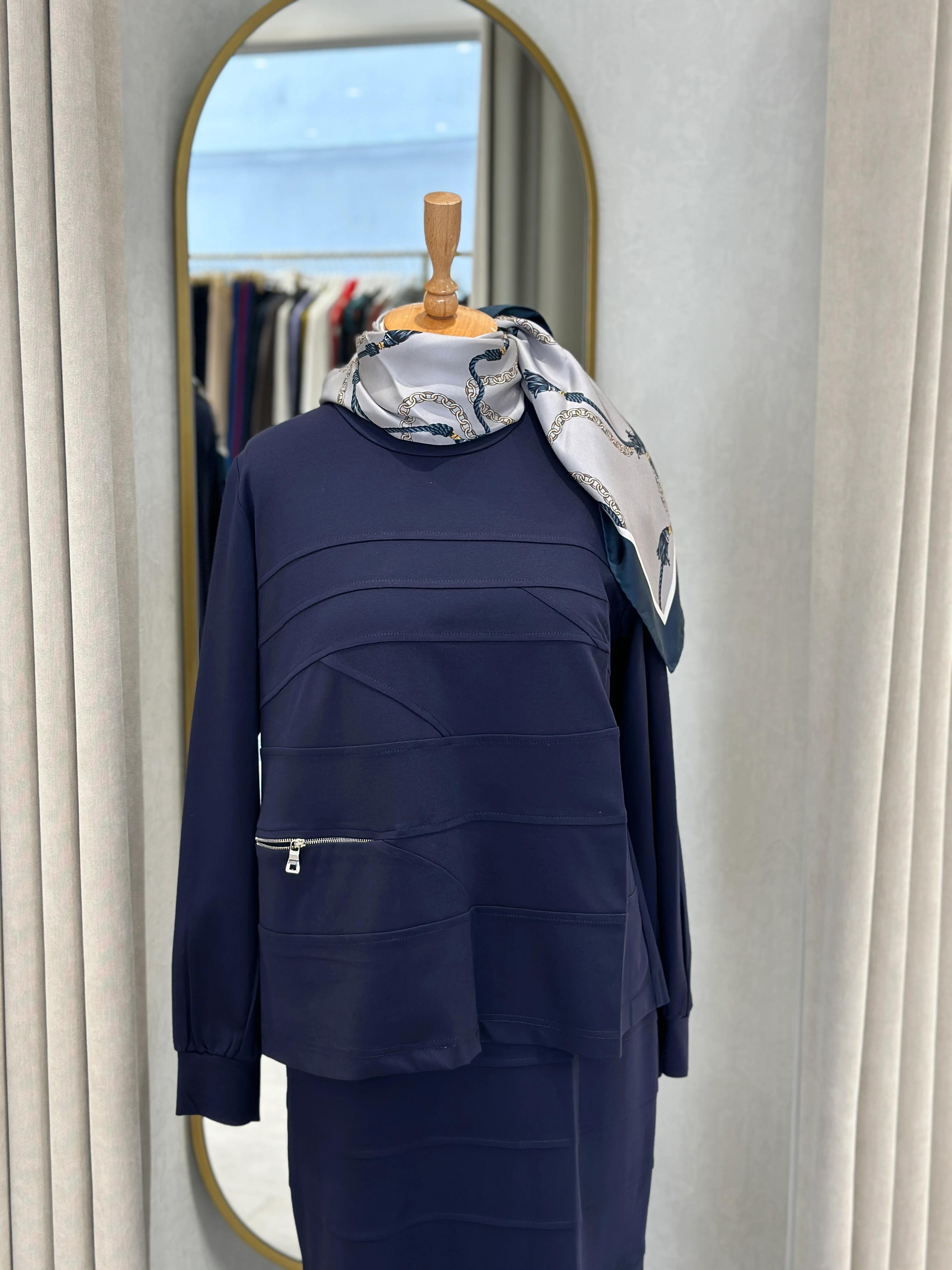 Misswhence Dikiş Detaylı Etek Takım 38006