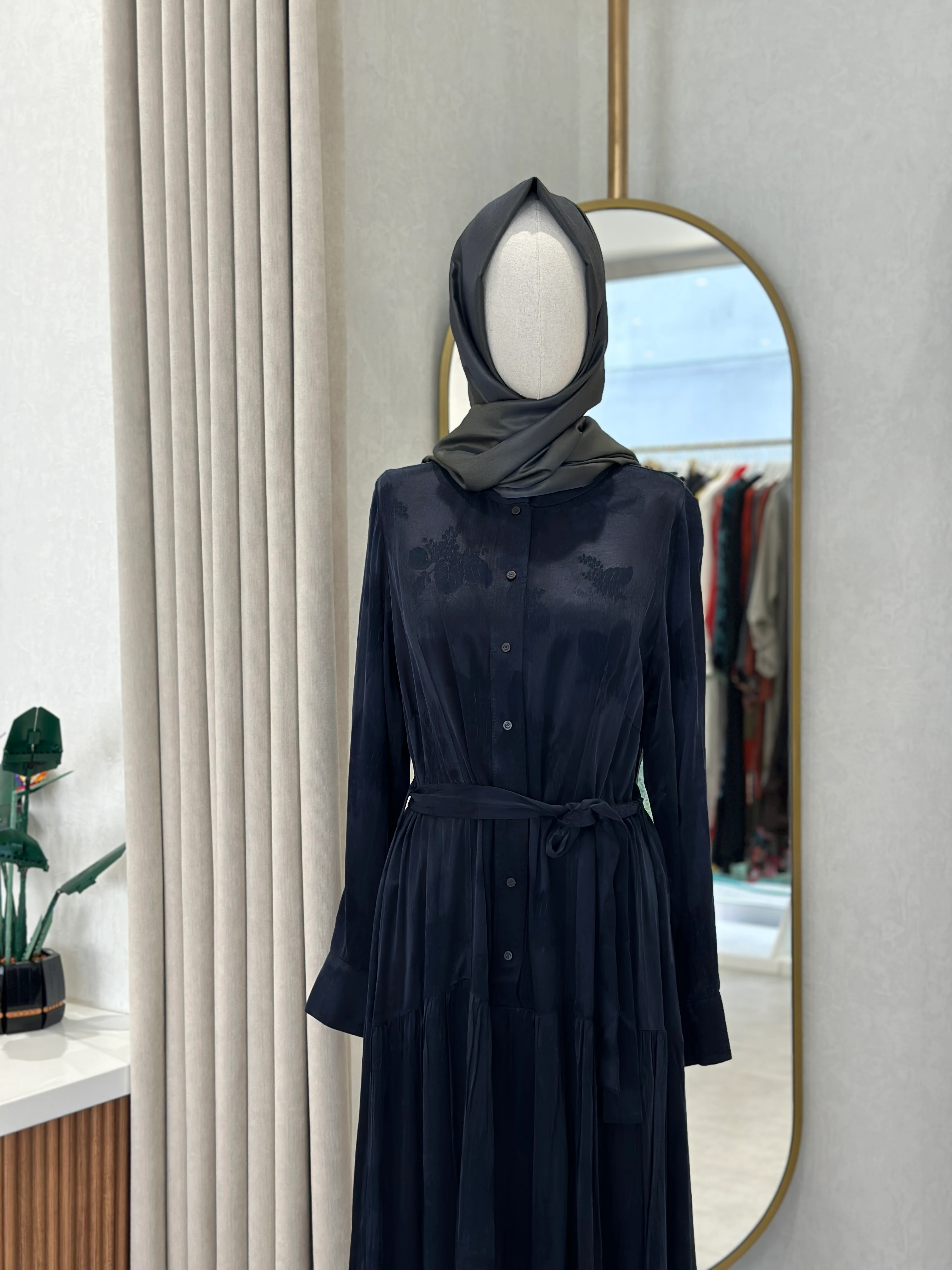 Misswhence Kendinden Desenli Elbise 38809