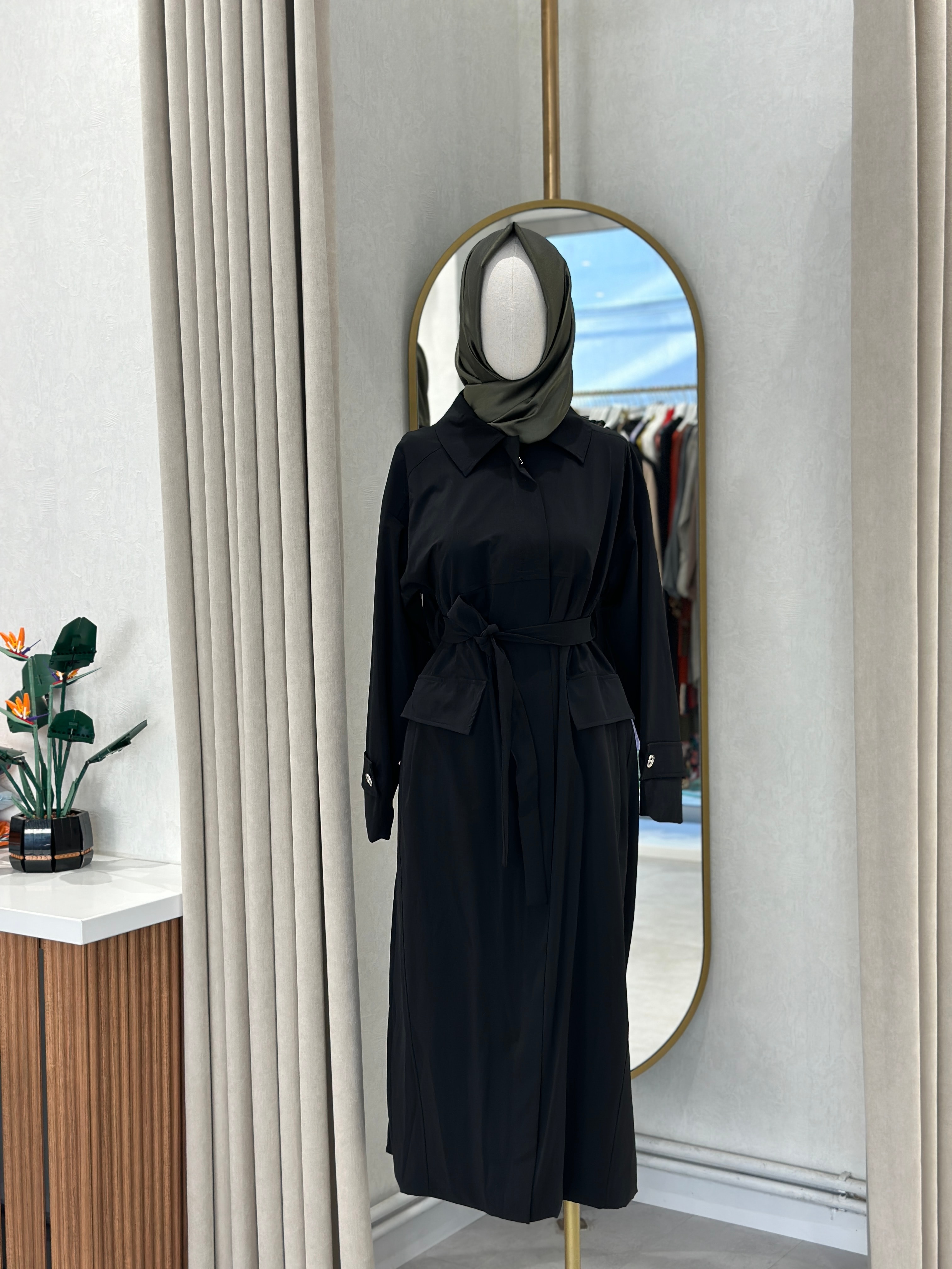 Misswhence Trençkot Pardesü 38500 - SİYAH