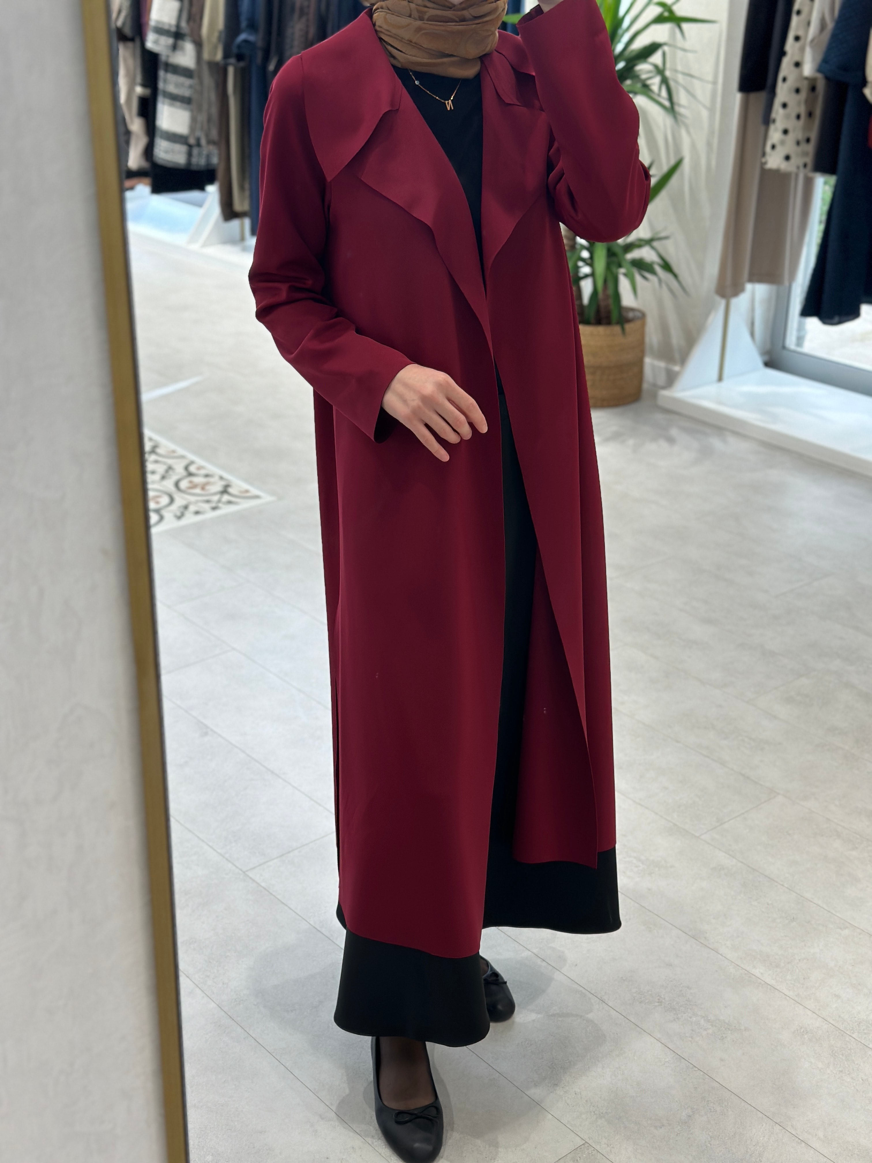 Noi Scuba Ceket 65348 - BORDO