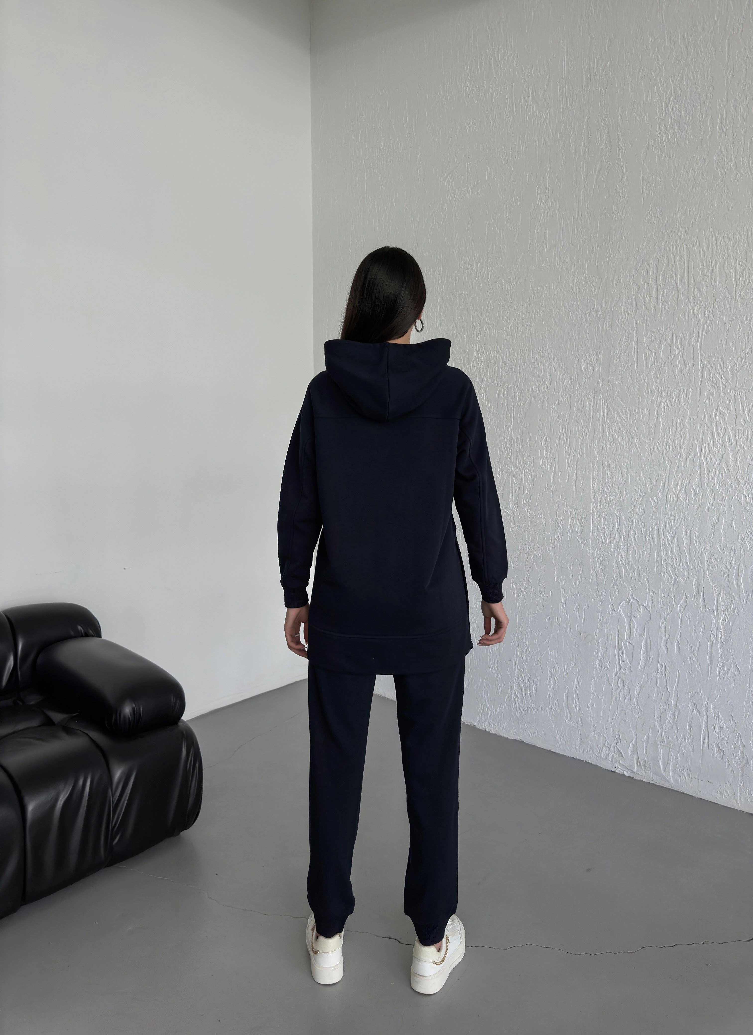 Pueril Yandan Çıtçıtlı Eşofman Takımı Şardonsuz