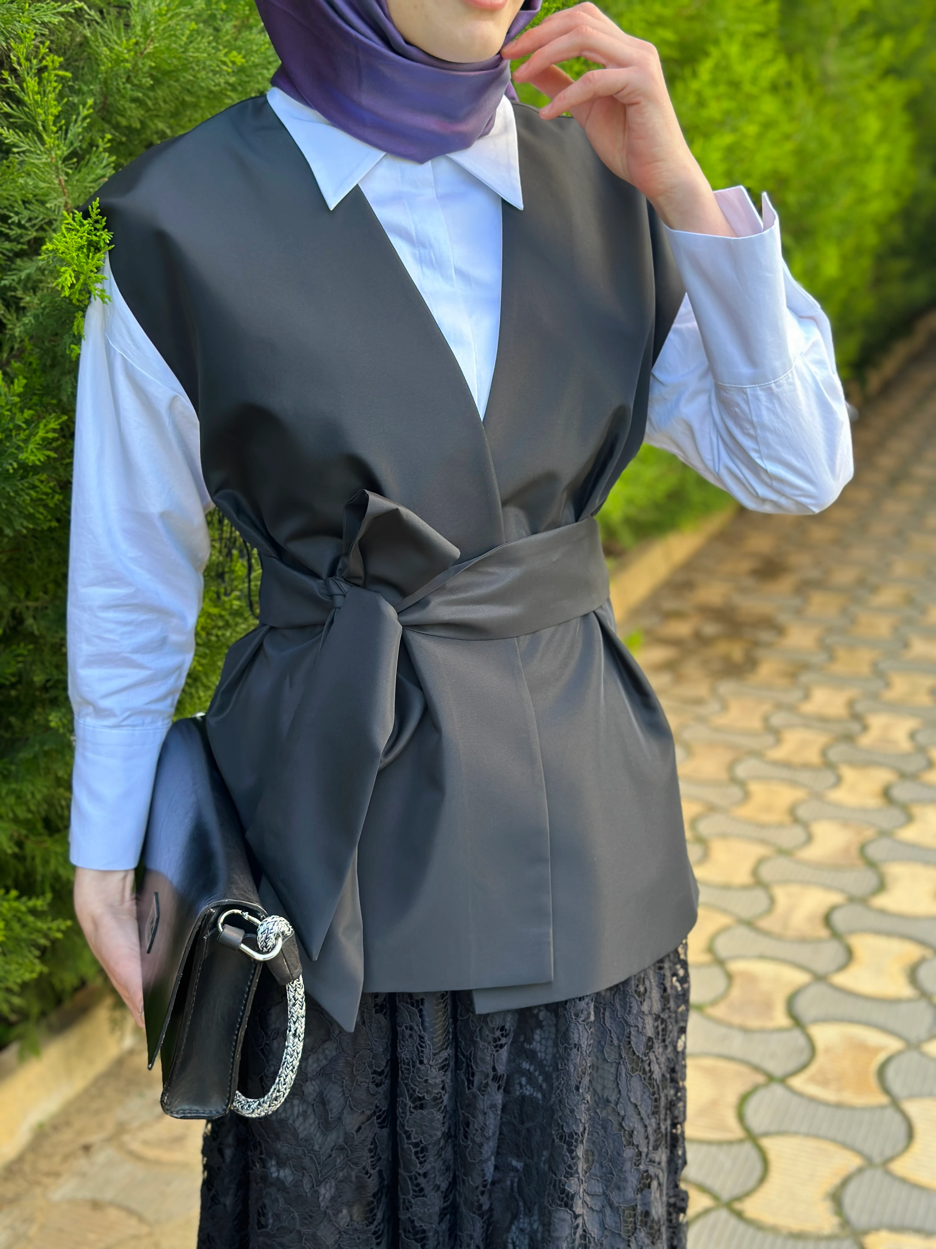 Zems Tafta Yelek 2693 - SİYAH