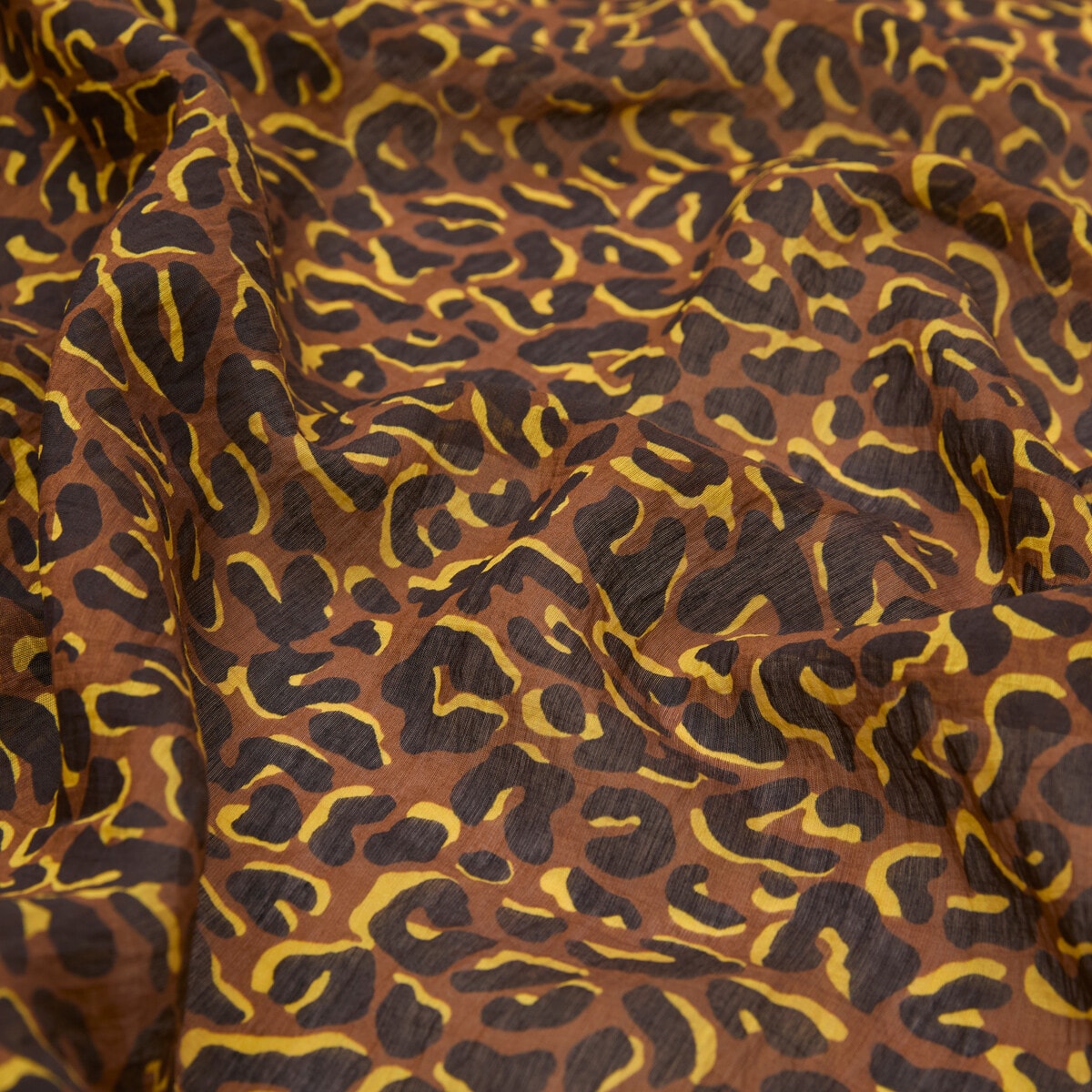 İpekevi Leopar Print Tensel Desenli Şal