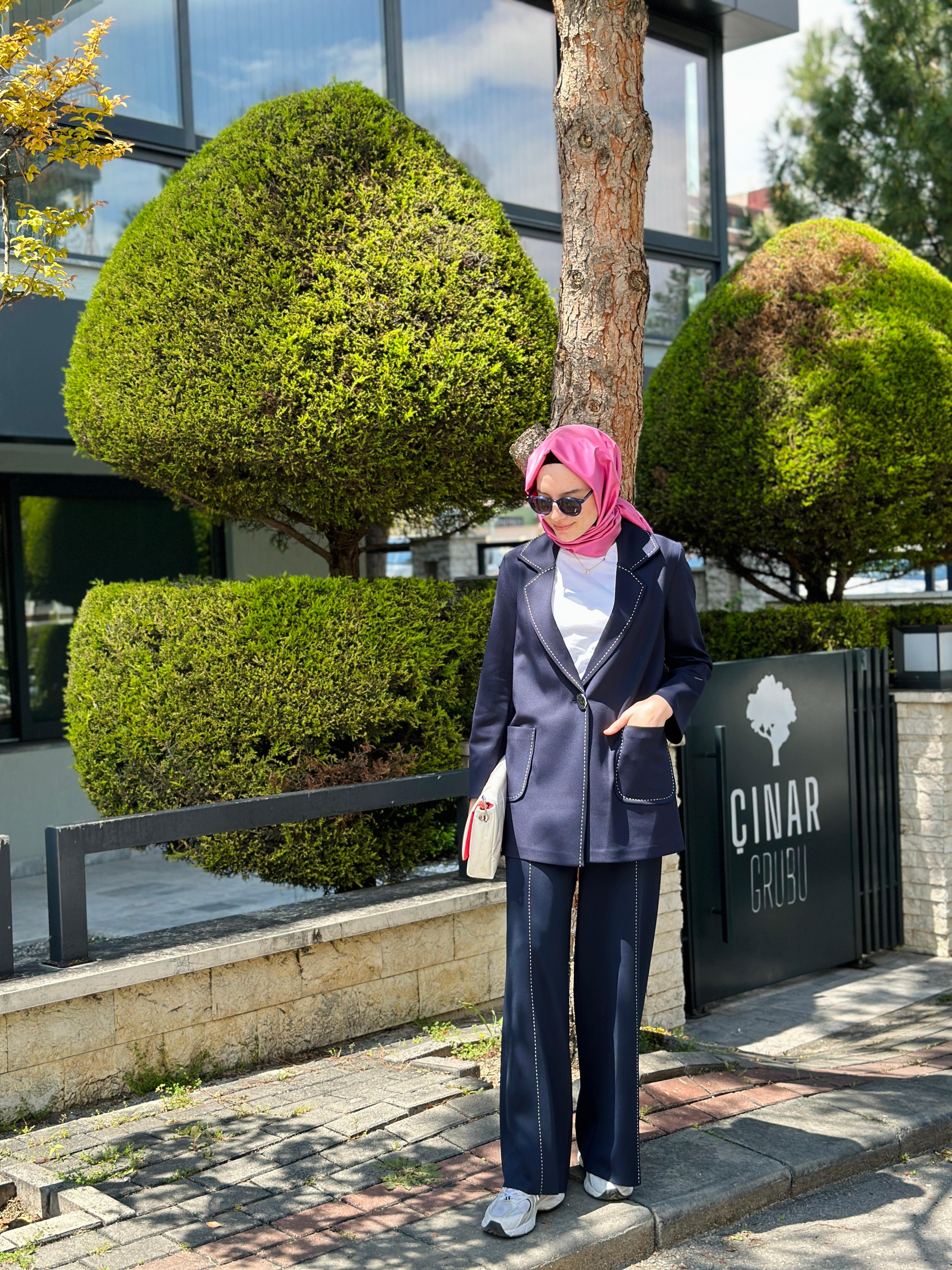 Noi Scuba Punto Dikişli Blazer Takım 75358