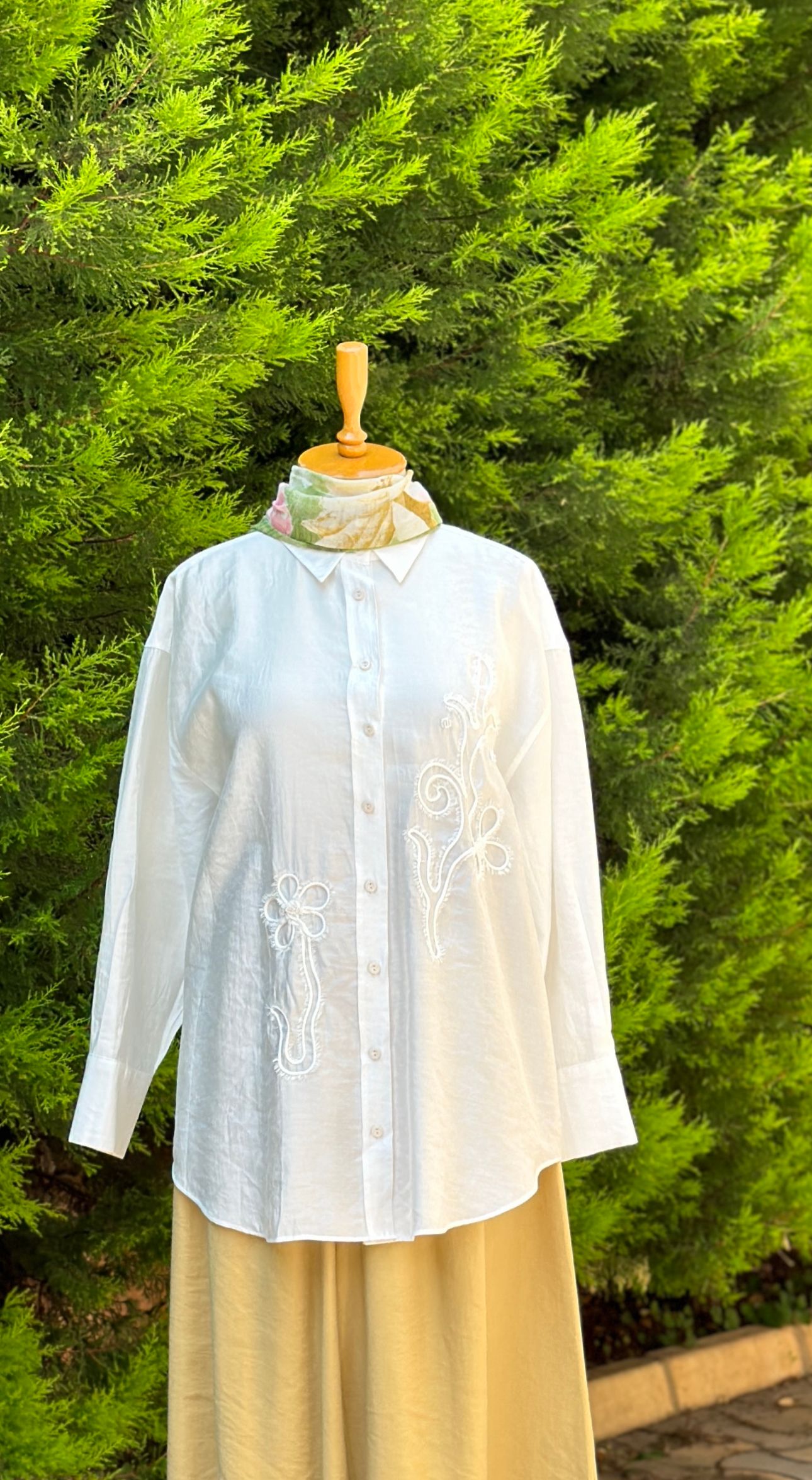 Cloche Osi Nakışlı Gömlek 3764