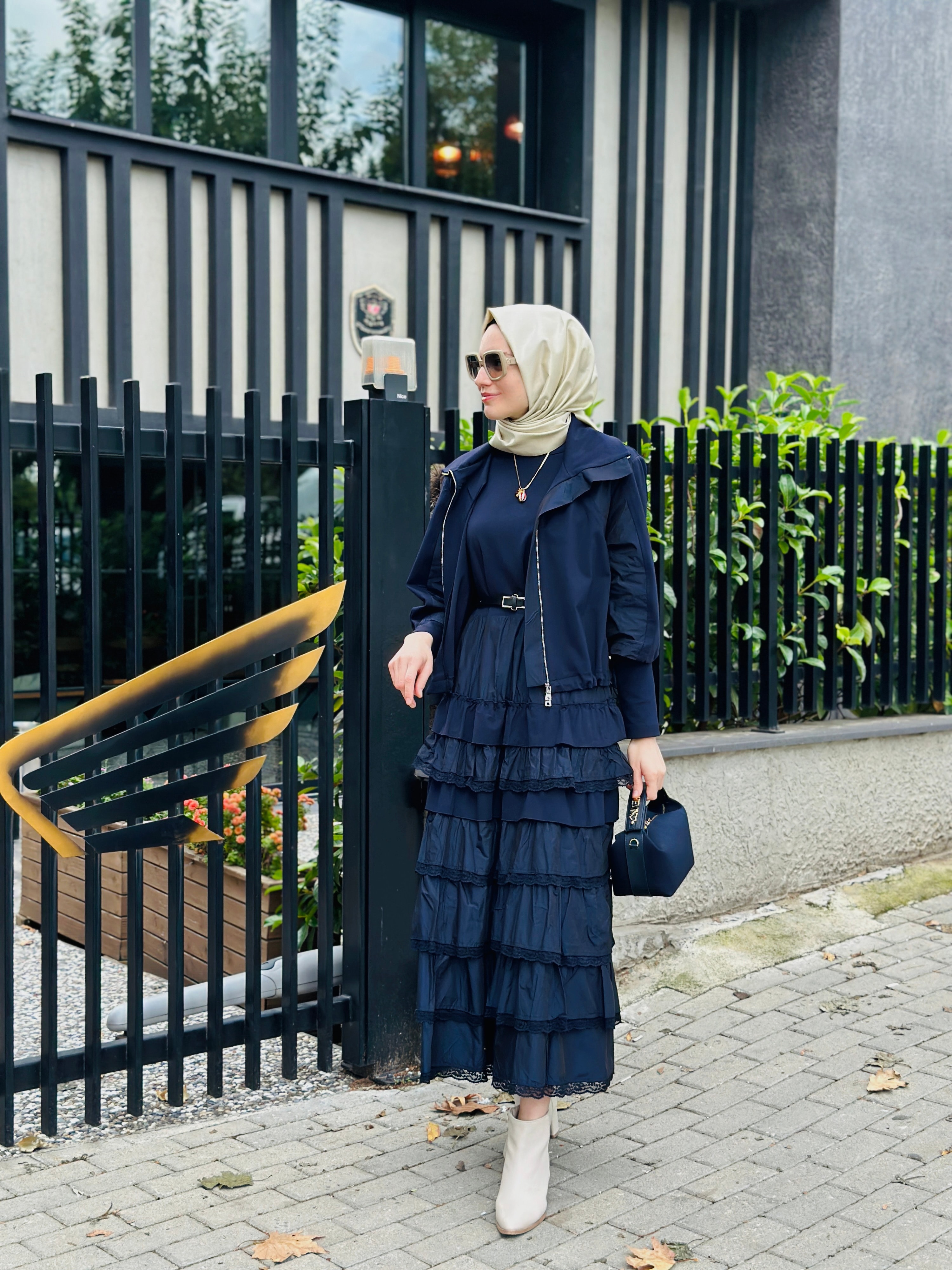 Misswhence Ceketli Elbise 38807 - LACİVERT