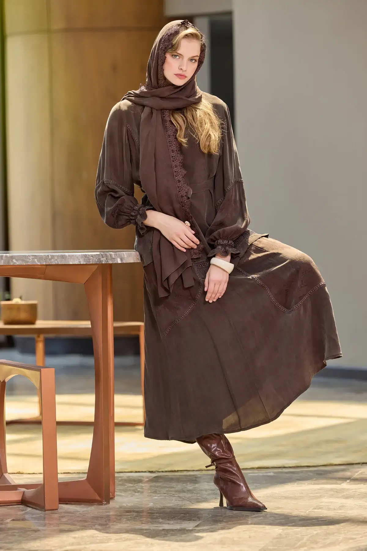 Misswhence Cupro Elbise 38818