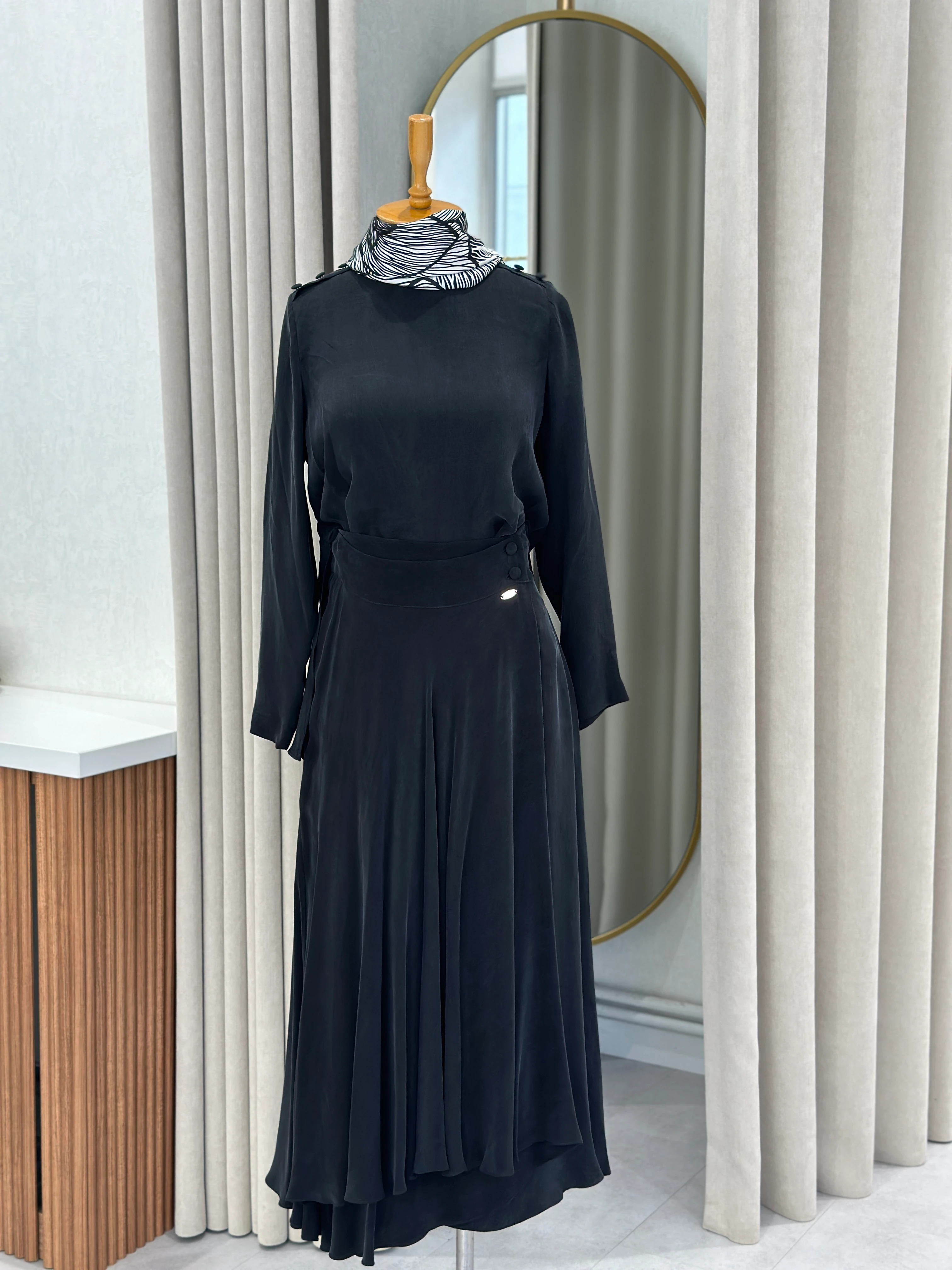 Miss Dalida Asimetrik Kesim Cupro Etek 2009