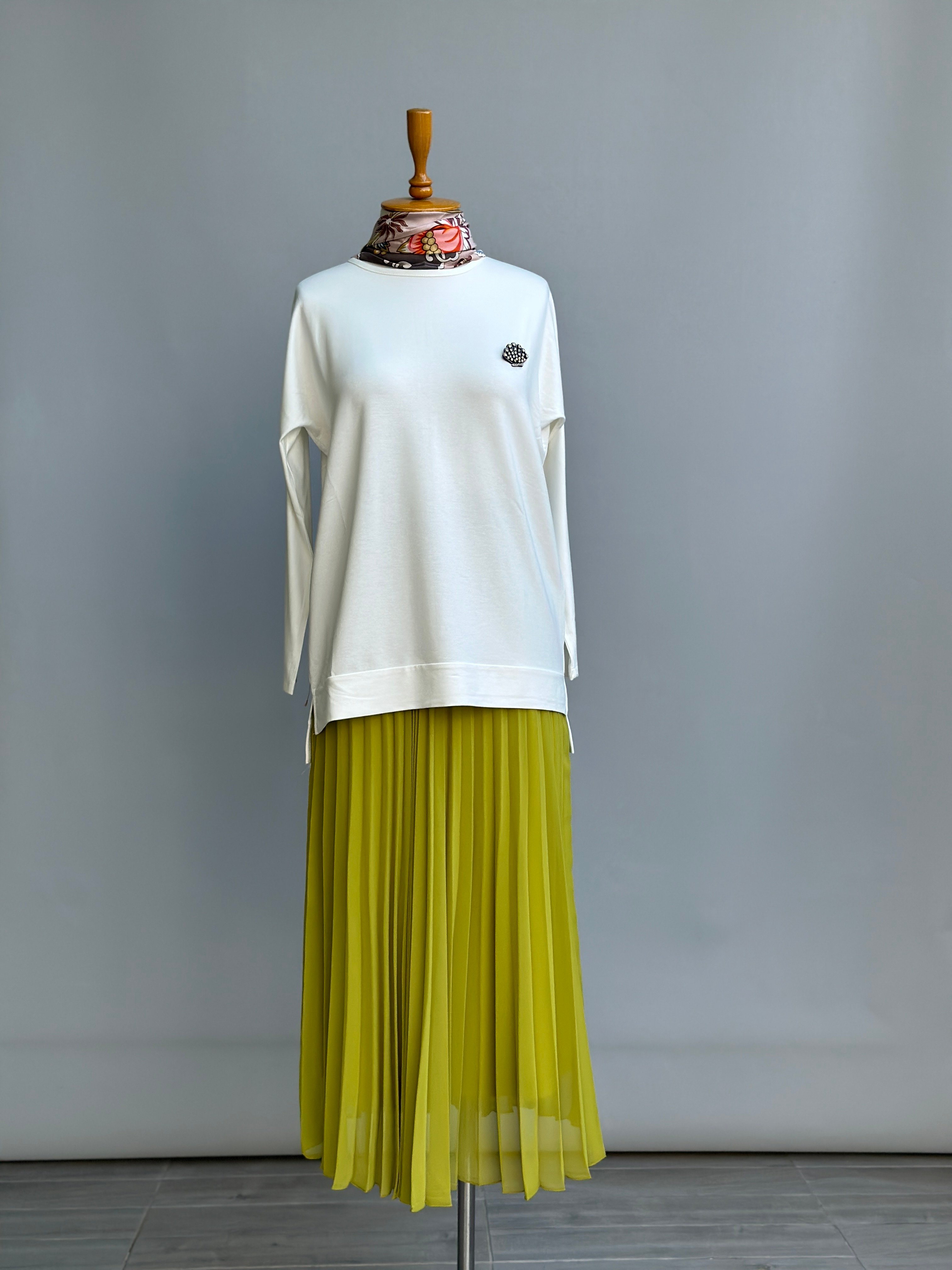 Miss Dalida Şifon Piliseli Etek 2019