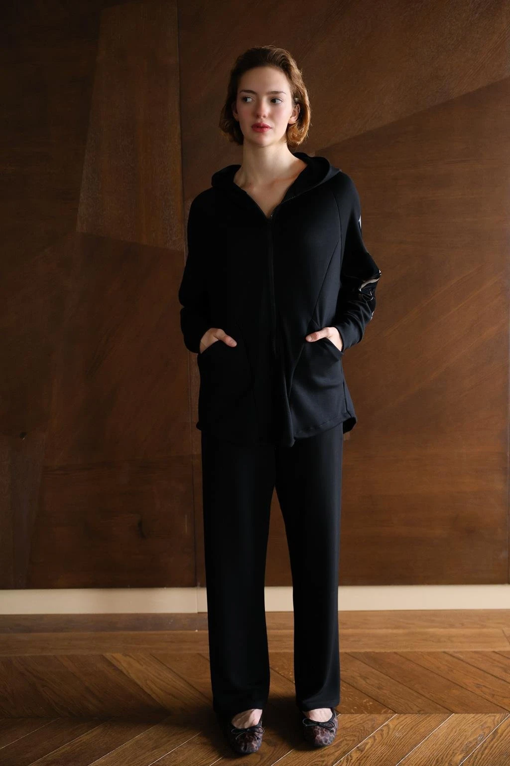 Noi Modal Kapüşonlu Fermuarlı Eşofman Takımı 65149