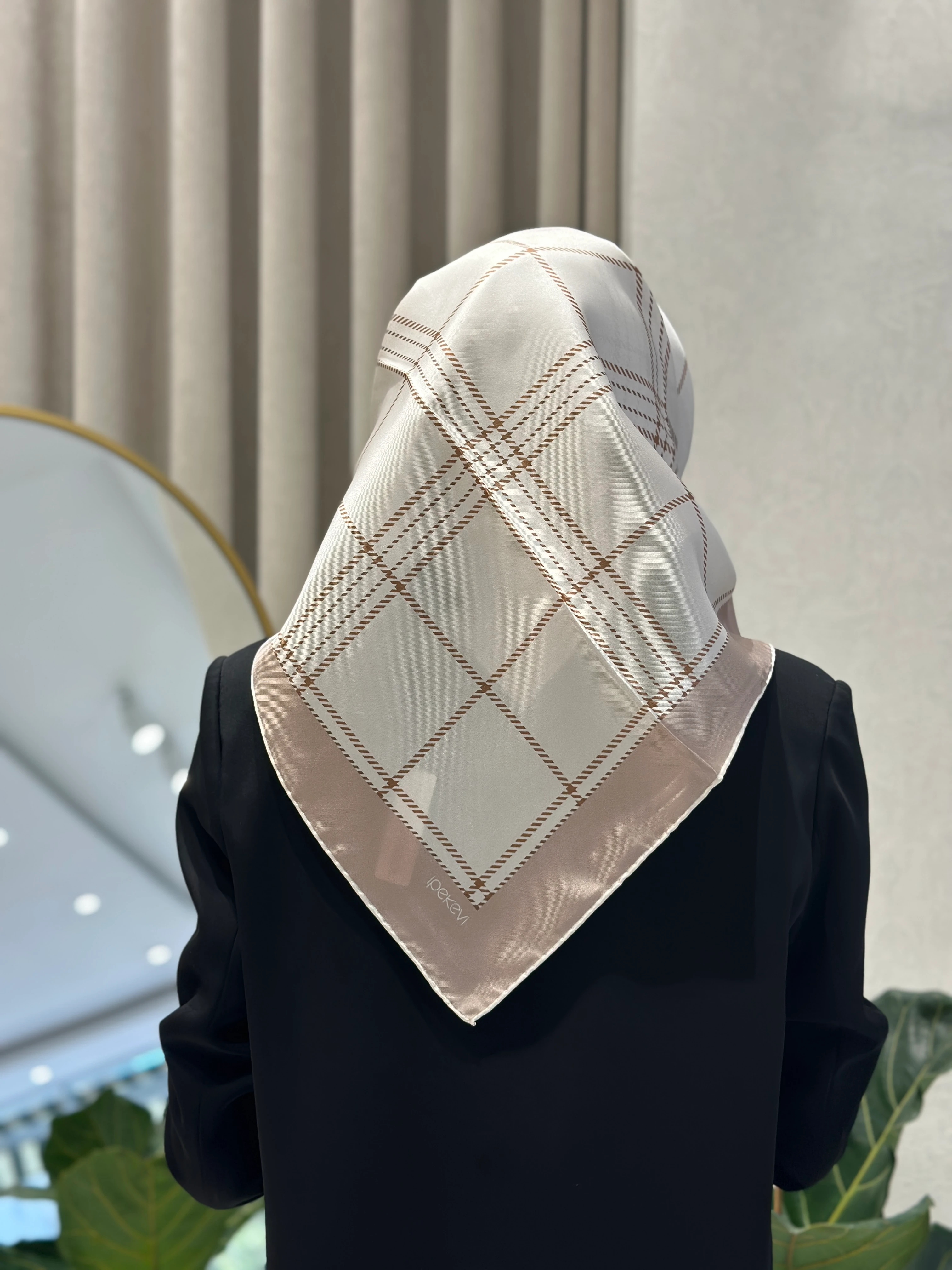 İpekevi Highlander Ekose Twil İpek Eşarp 1155