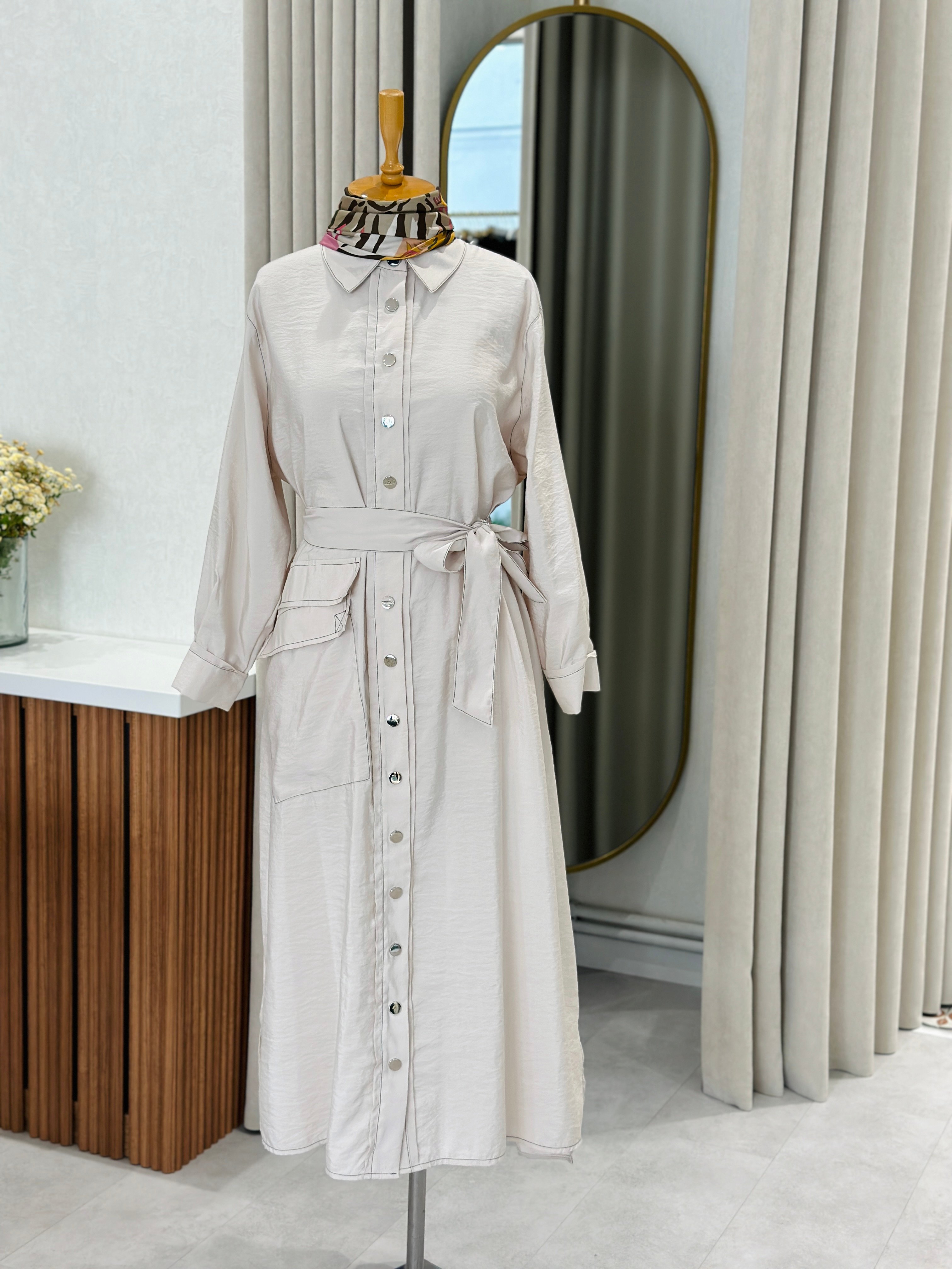 Ceremony Kontrast Dikişli Çıtçıtlı Kap 5892 
