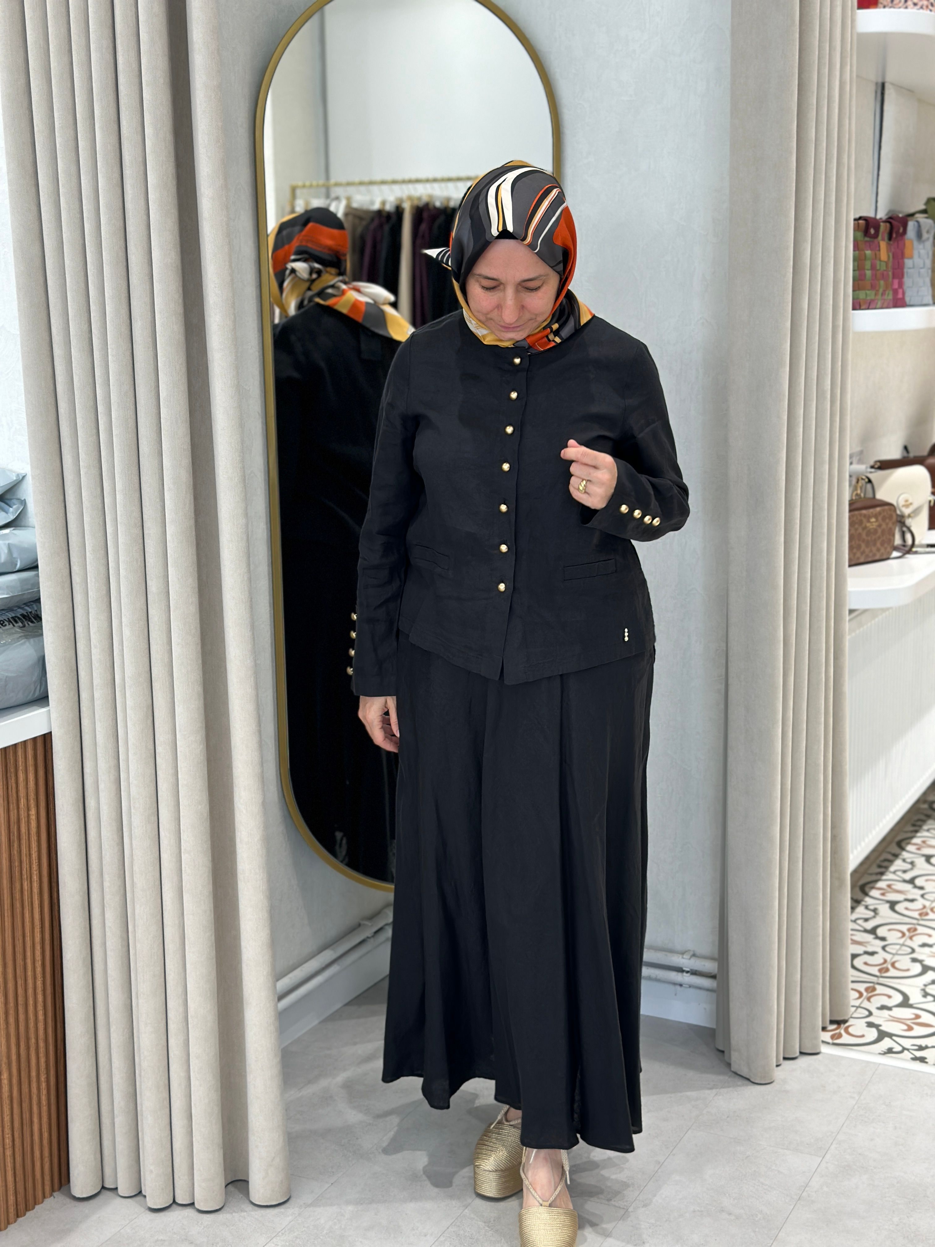 Miss Dalida Keten Kloş Etek 2008
