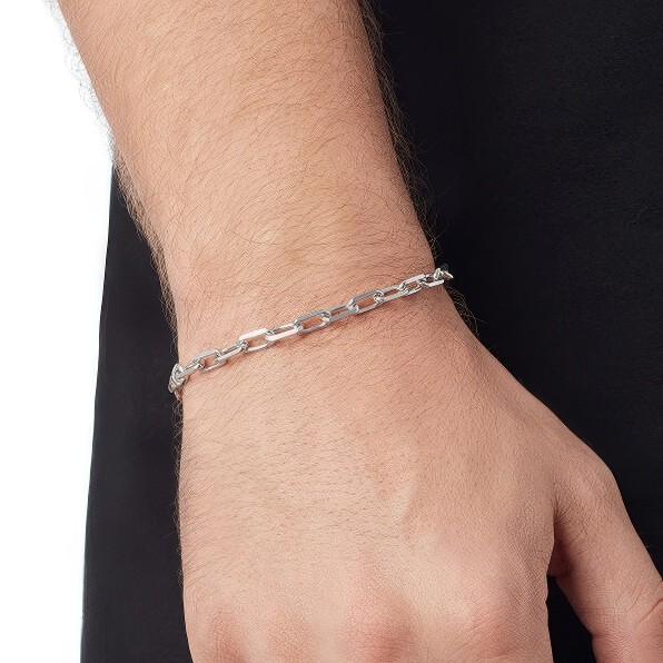 GJ Forse Chain Gümüş Bileklik 