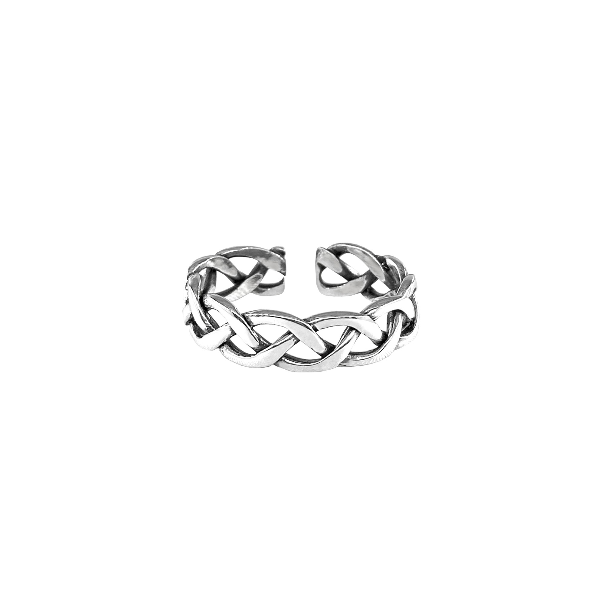 Woven Silver Ring