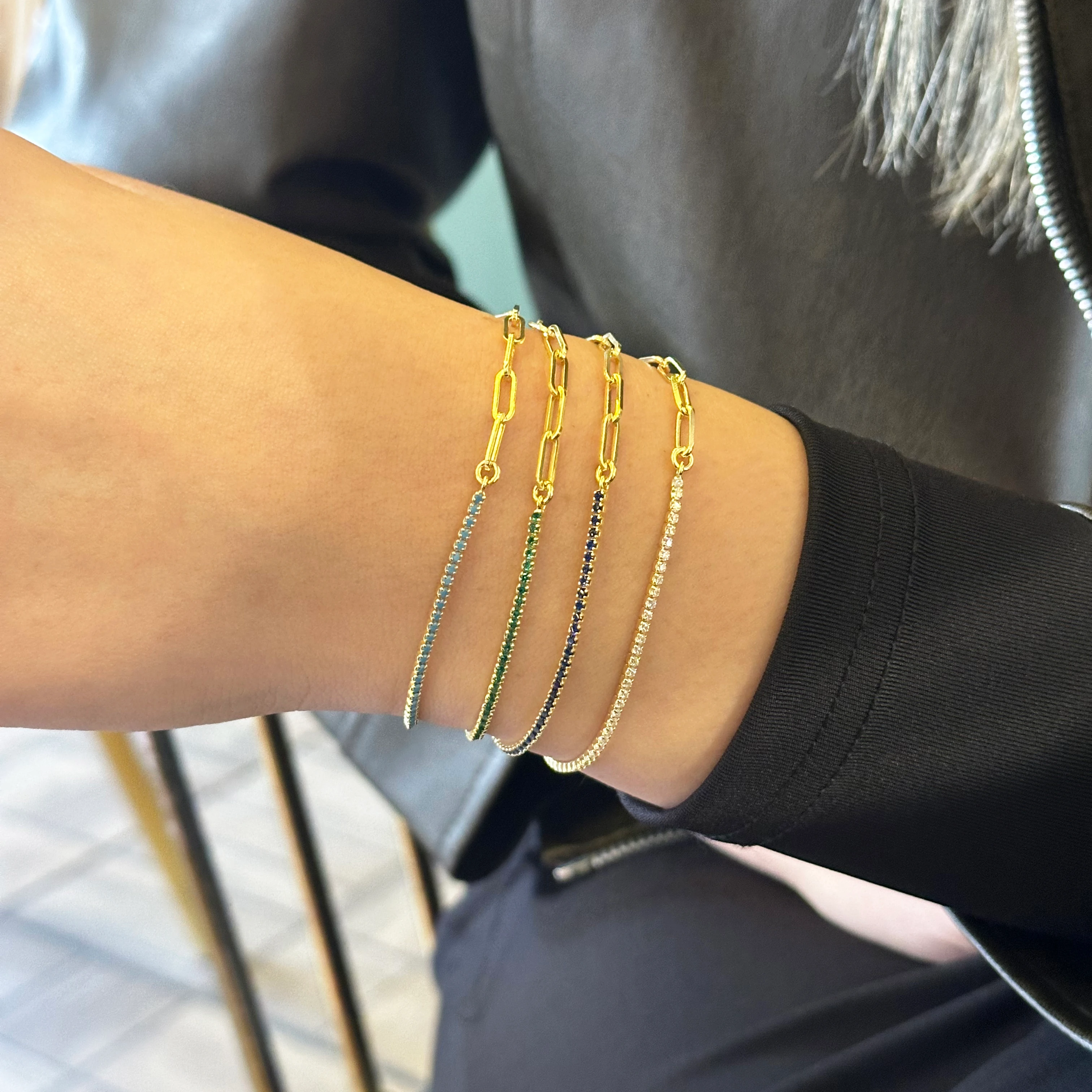 Zincir & Su Yolu Art Bileklik