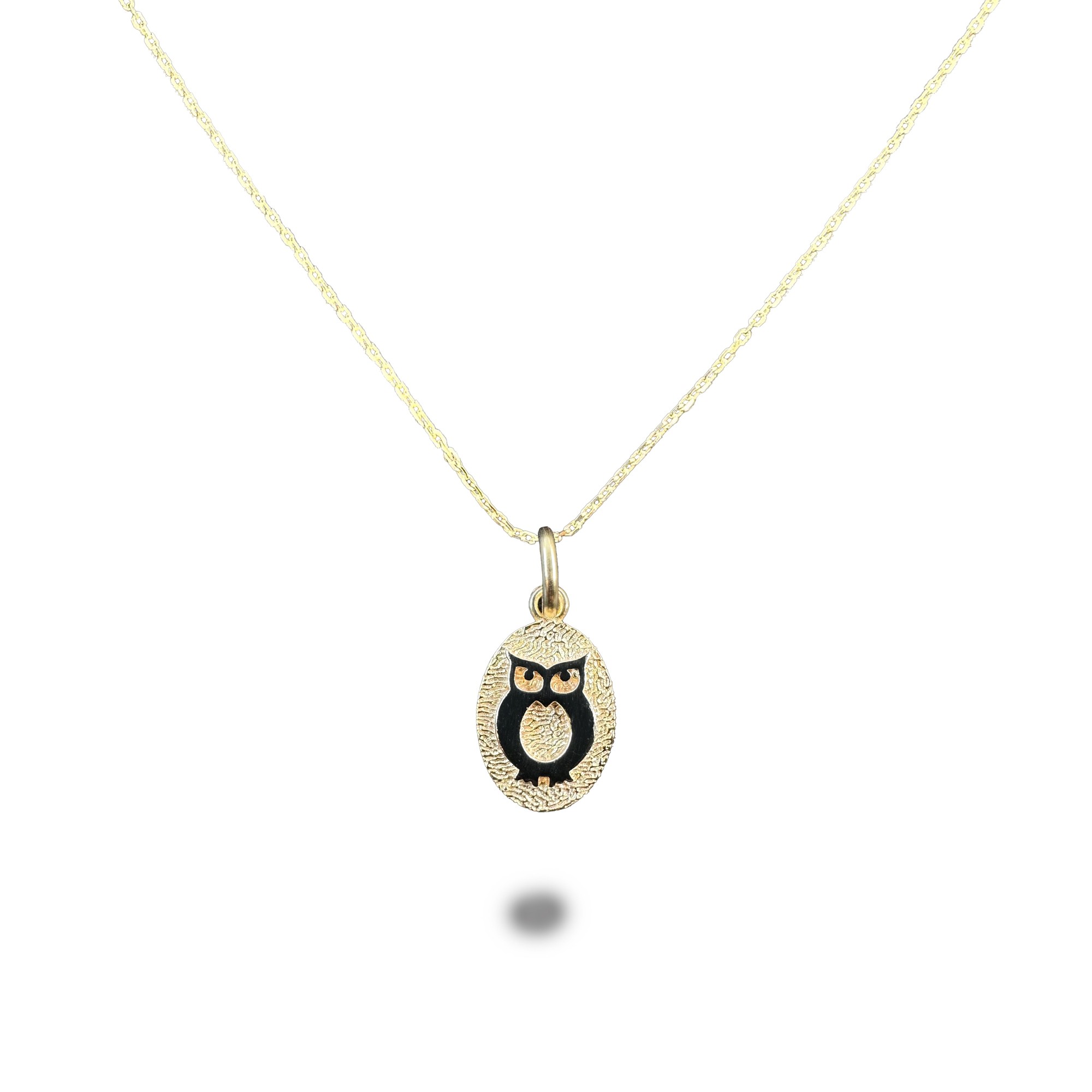 Owl Gold-Plated Silver Necklace