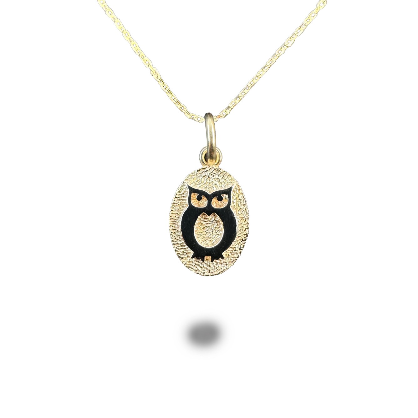 Owl Gold-Plated Silver Necklace