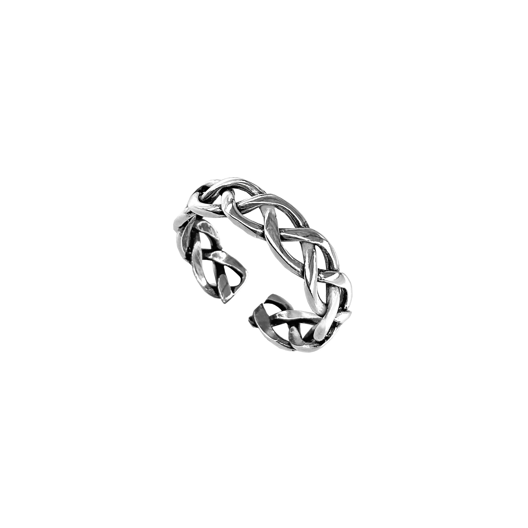 Woven Silver Ring