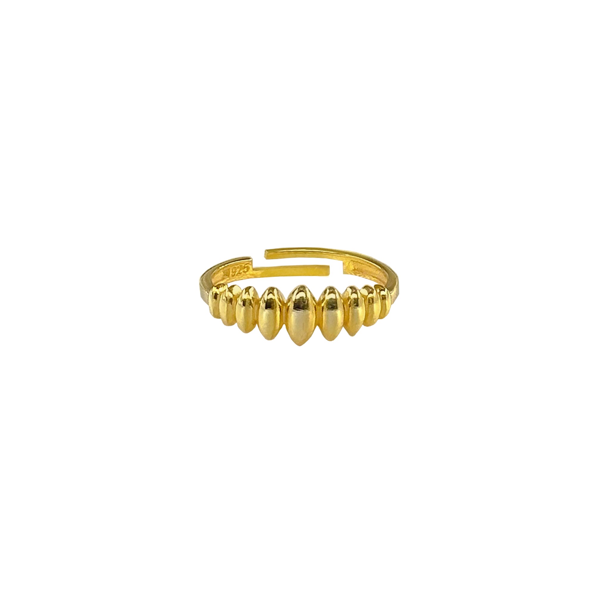 Ellipse Detailed Ring - Gold Filled