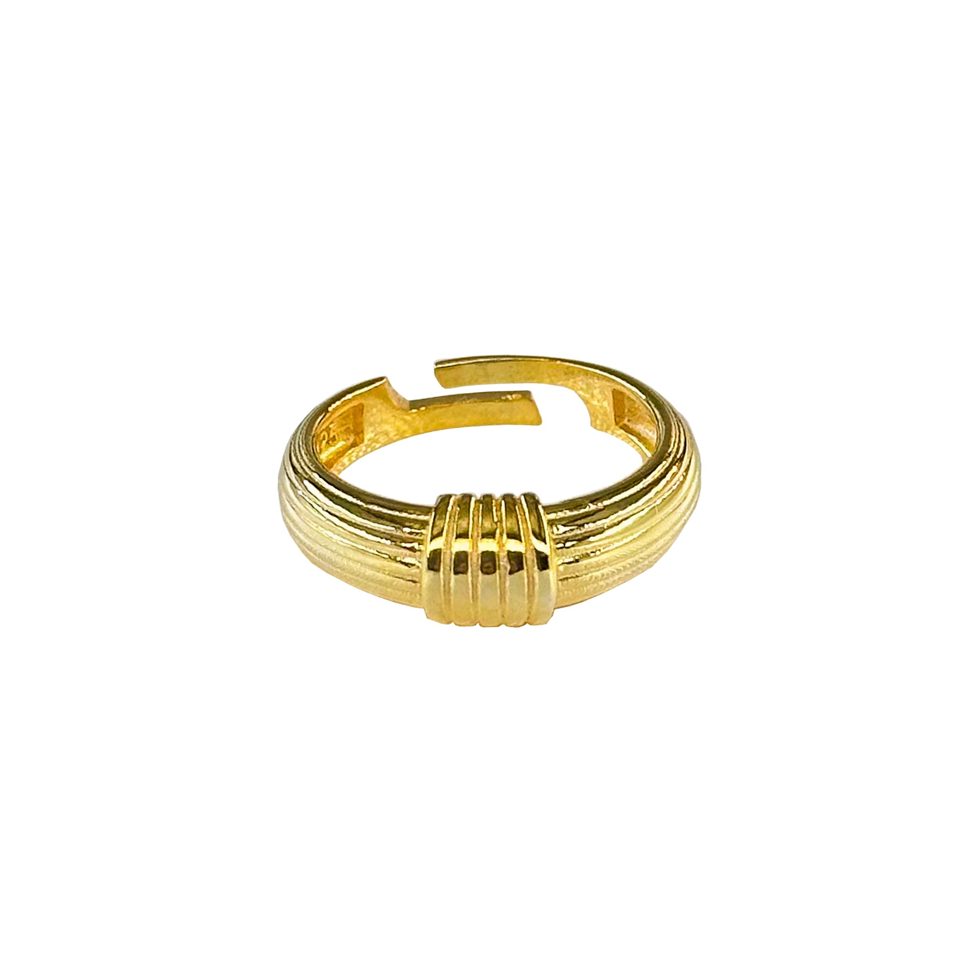 Emily Knot Gold-Plated Silver Ring