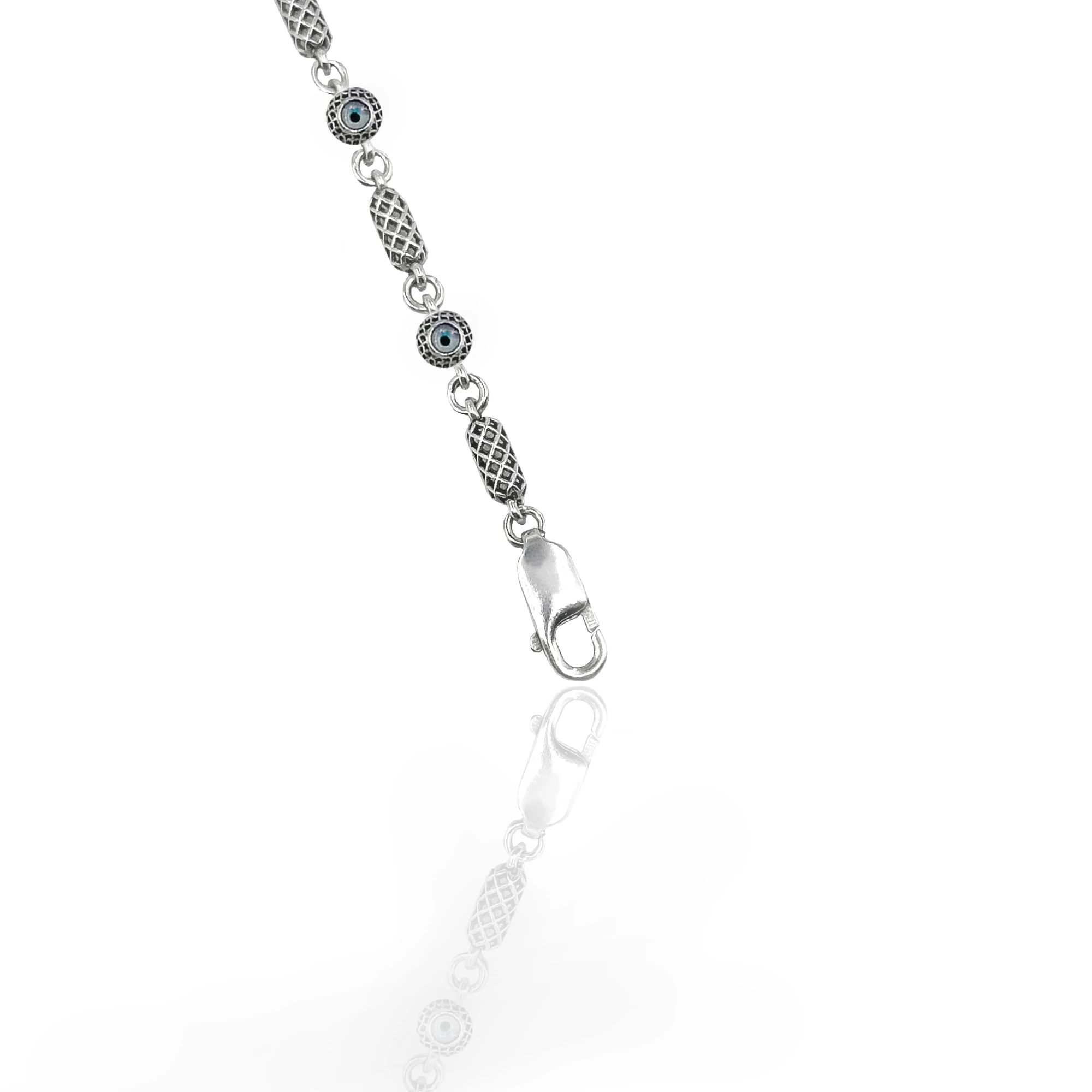 Silindir Örme Nazar Chain Bileklik