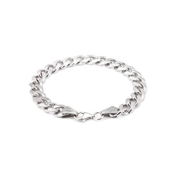 GJ Curb Chain Gümüş Bileklik