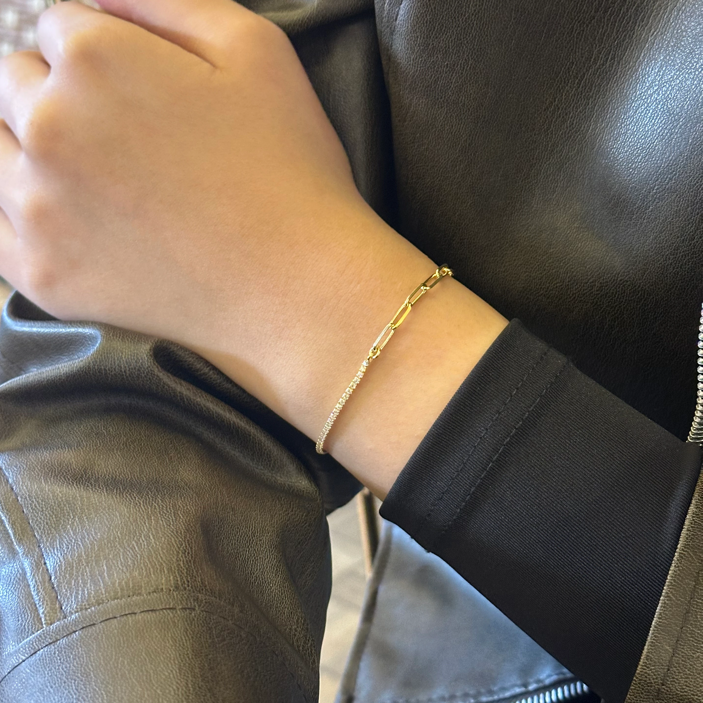 Zincir & Su Yolu Art Bileklik