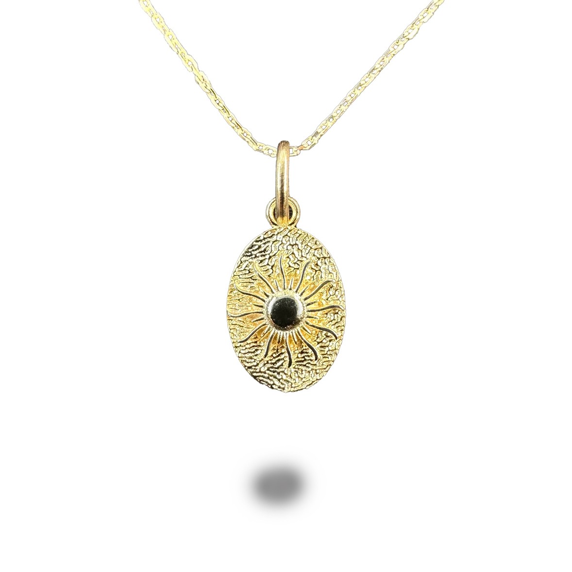 Sun Gold-Plated Silver Necklace