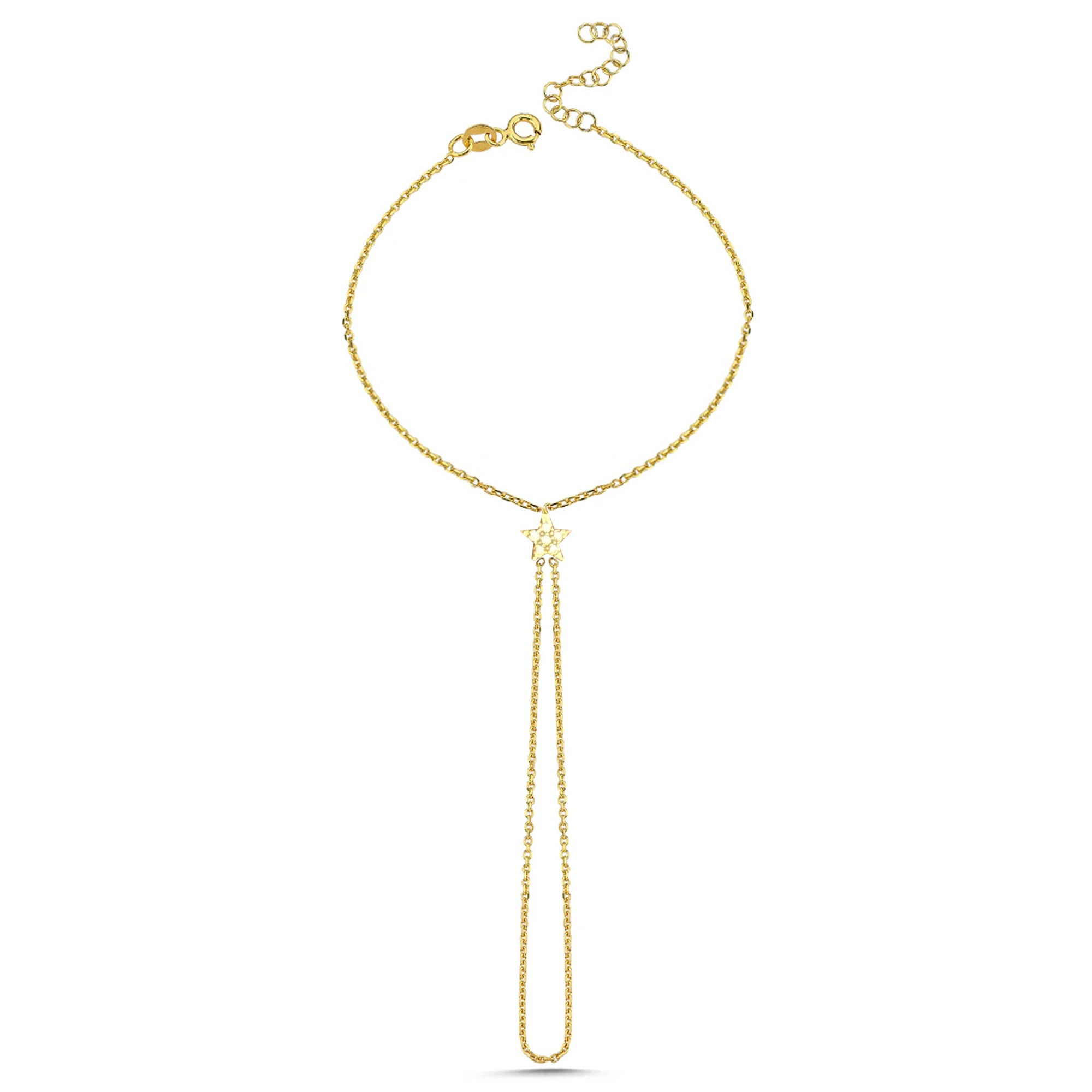 Star Hand Chain Bracelet
