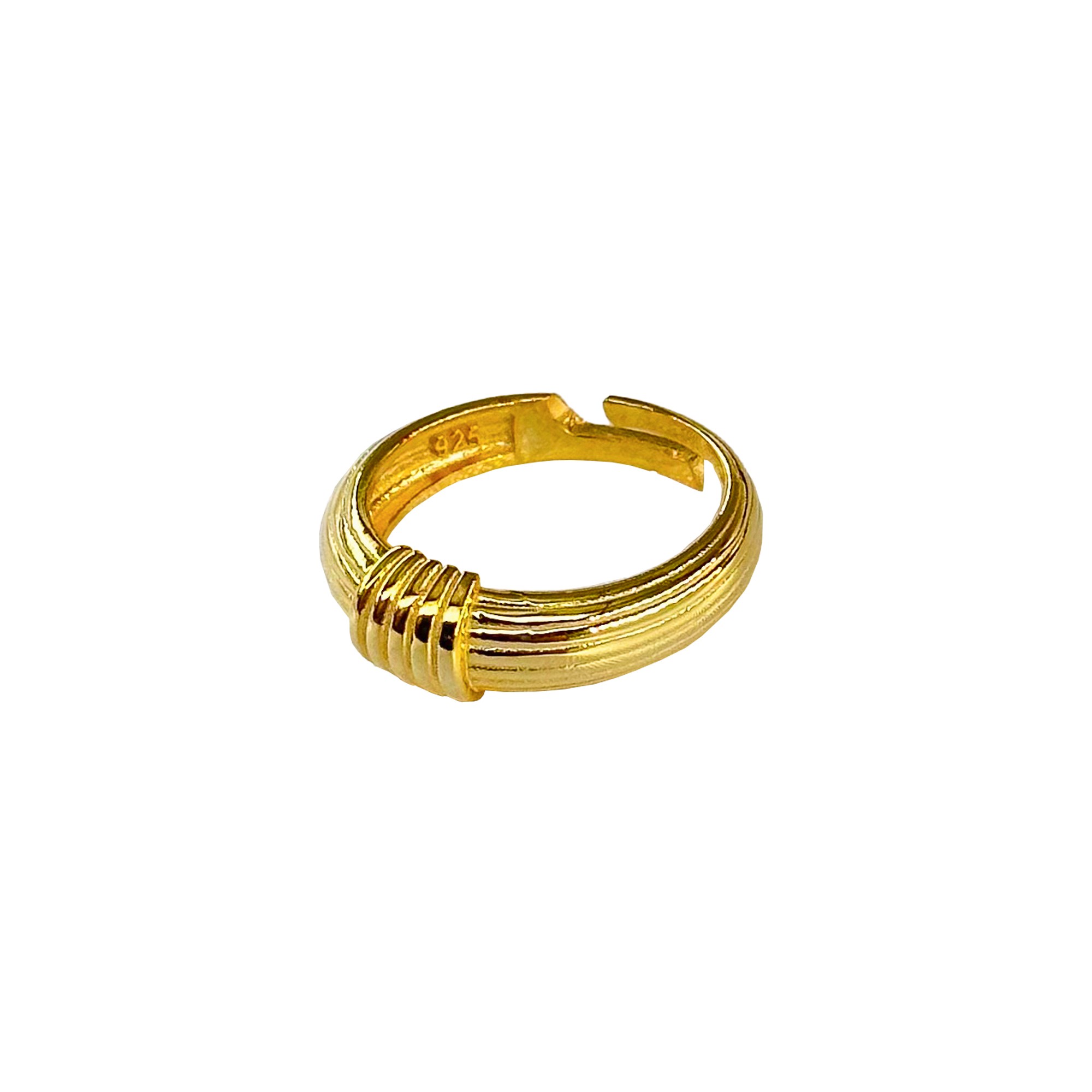 Emily Knot Gold-Plated Silver Ring