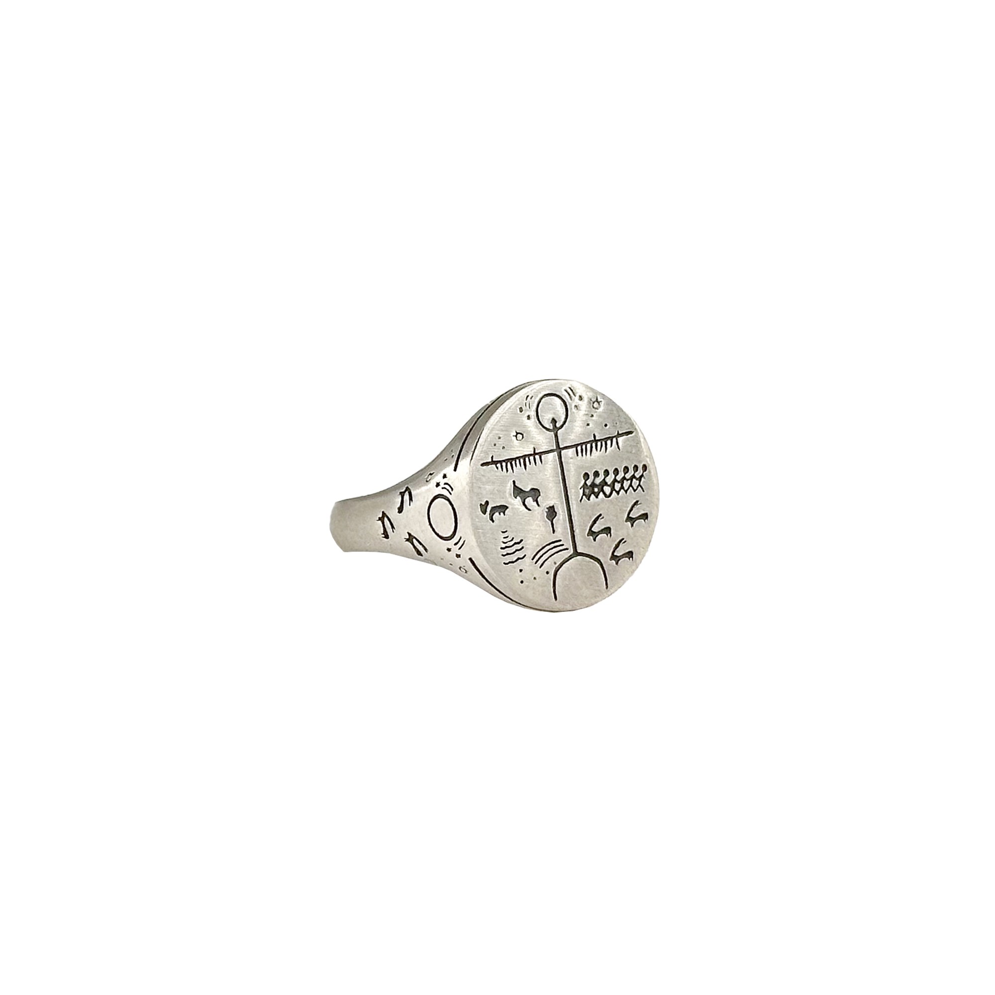 Shaman Drum Motif Ring