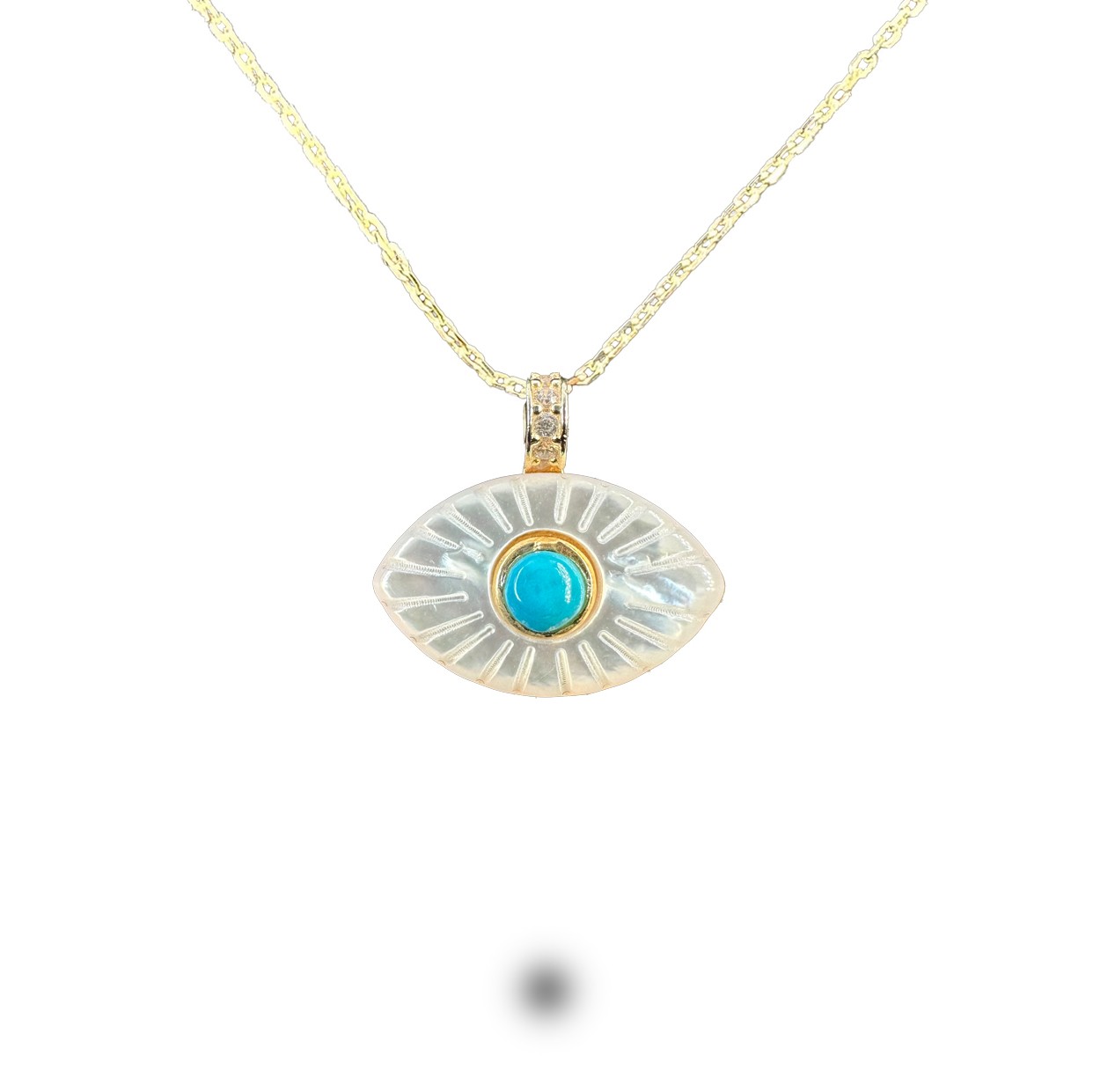 Eye Gold-Plated Silver Necklace