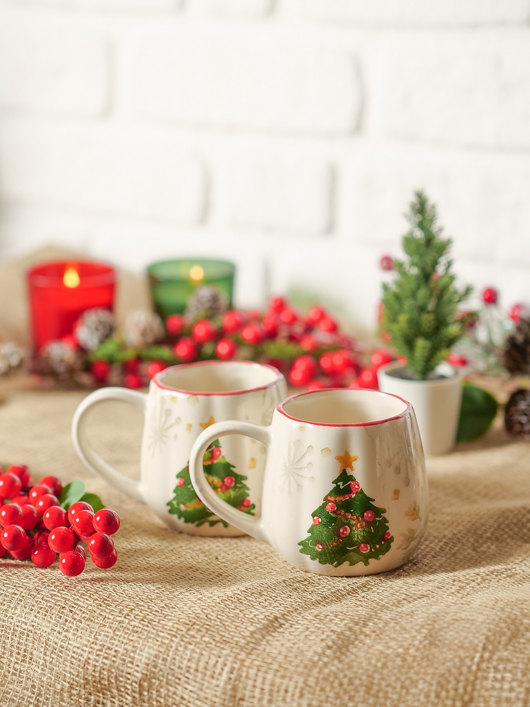 Ellen Çam Ağacı 2 Li Balkabak Kupa 350Ml
