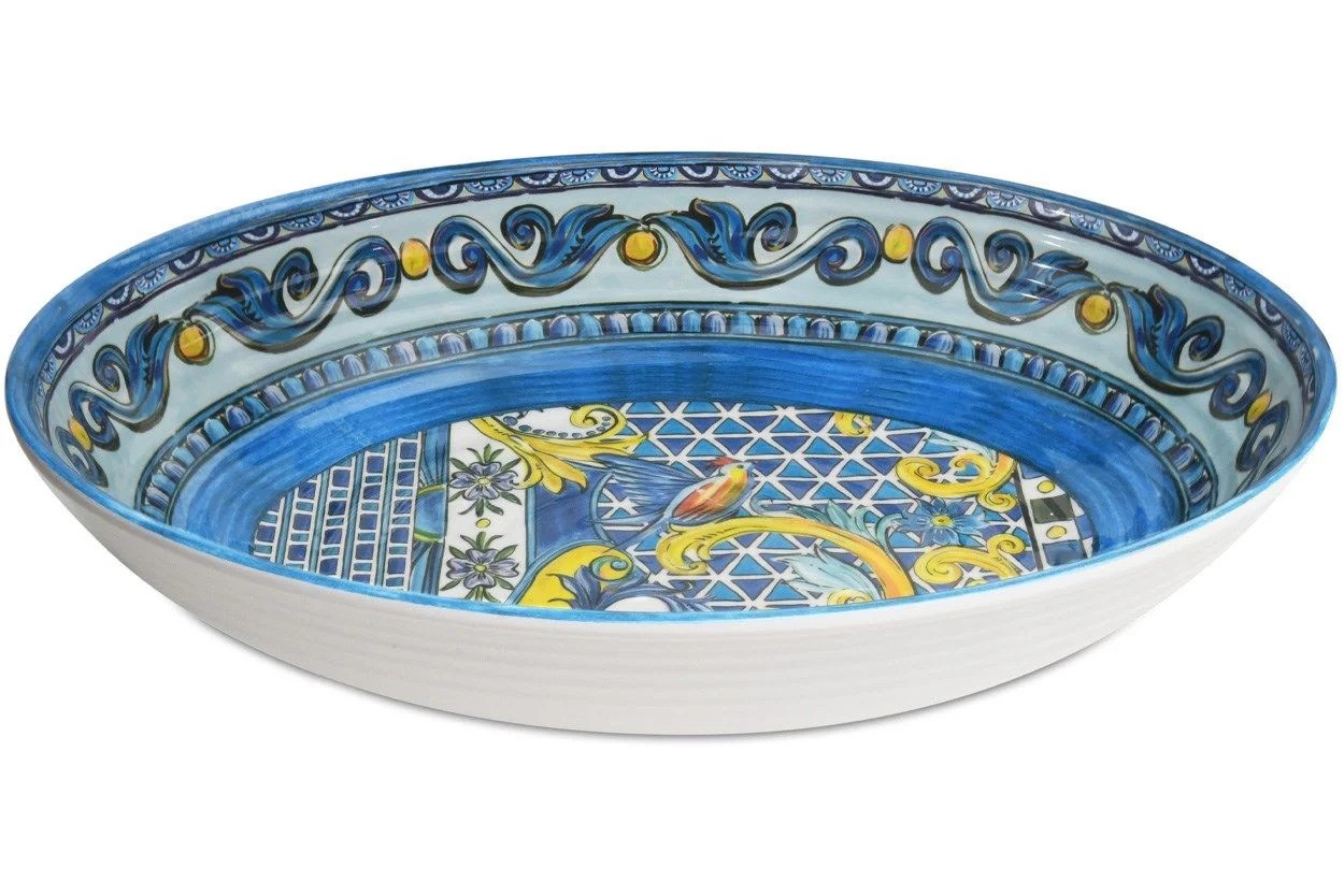 Baci Milano Sicily Bowl Kase 33,5X23,8 Cm Mavi