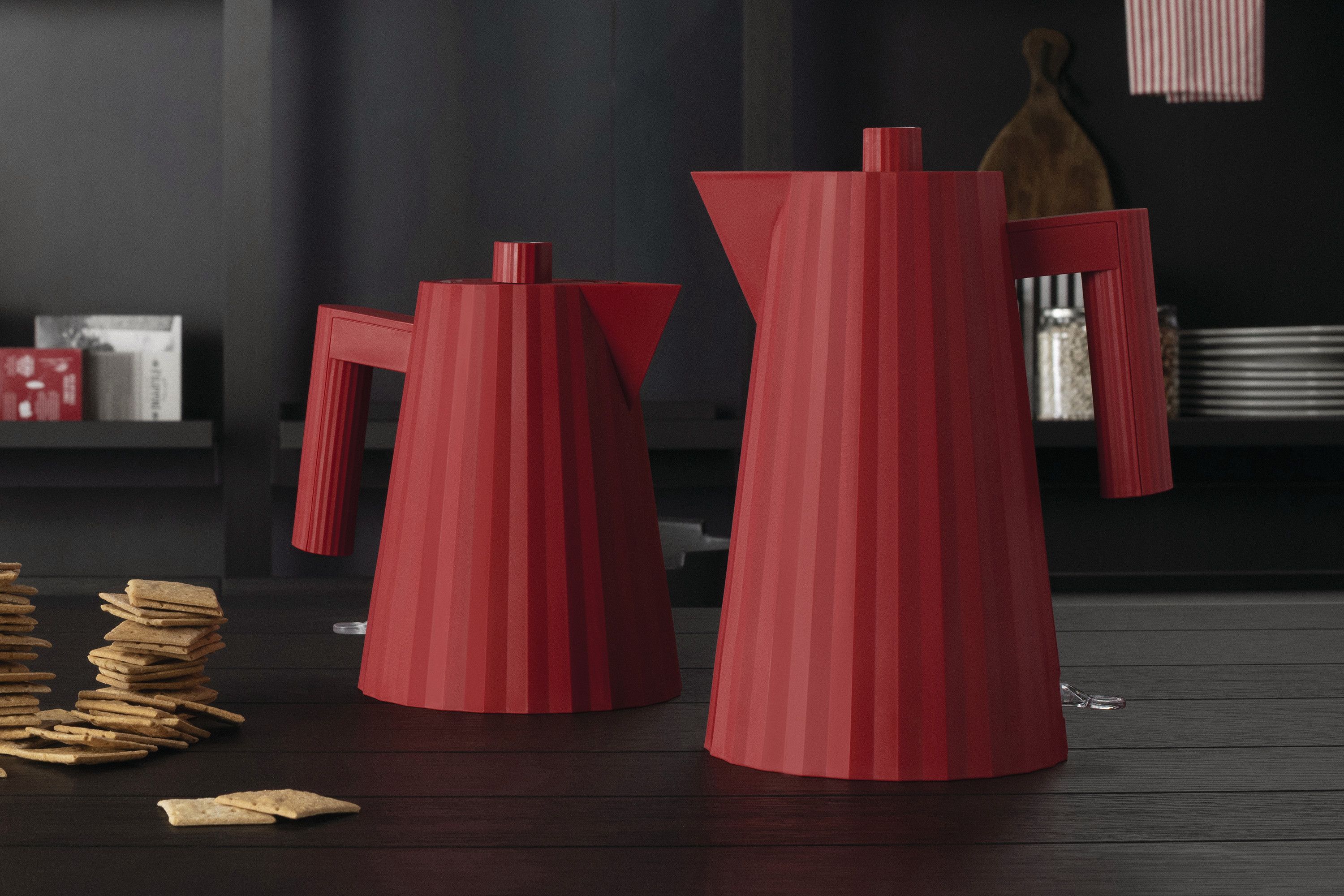 Alessi Plısse Elektrikli Kettle Kırmızı 1 Lt
