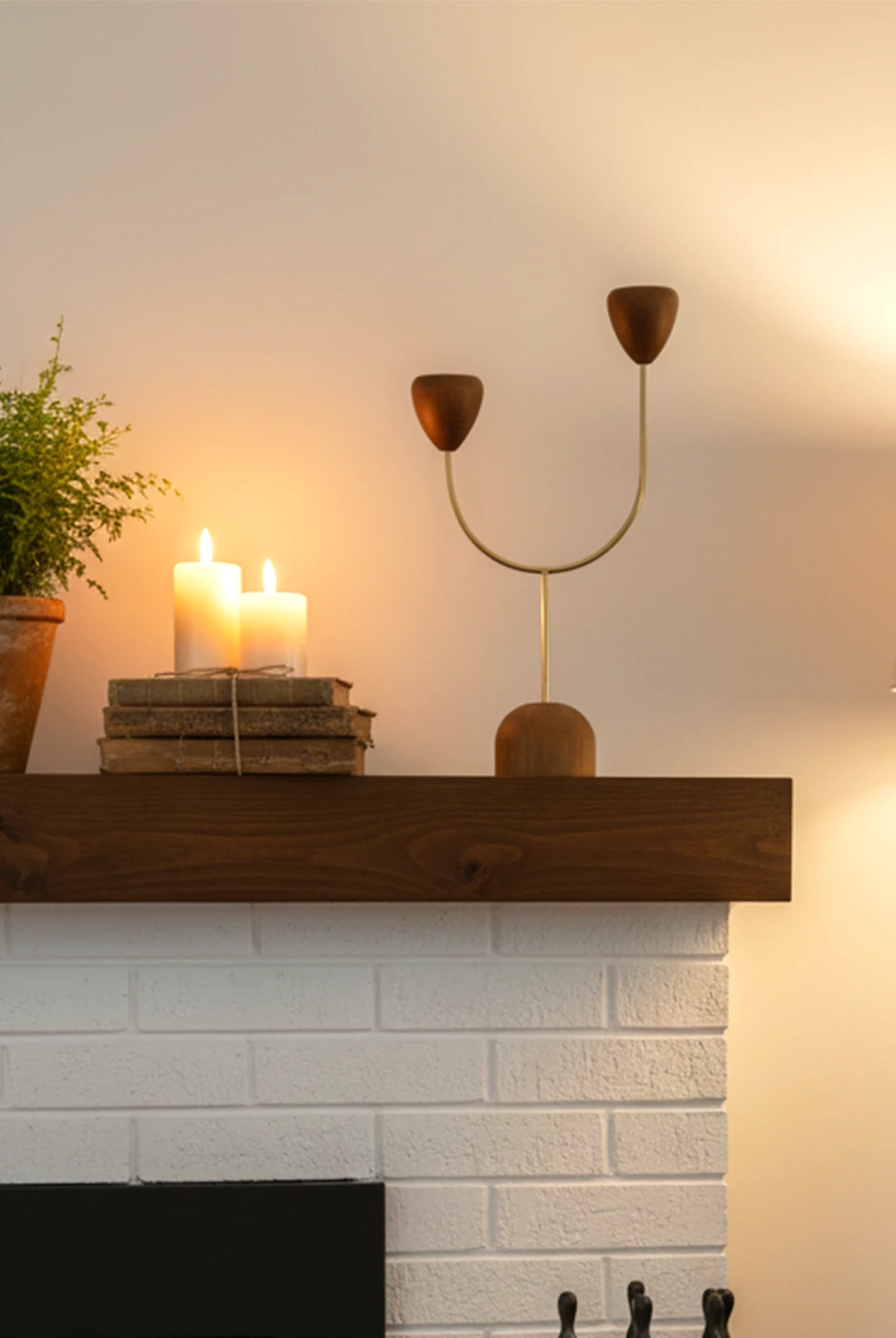 Truro Metal Gold Şamdan Akasya