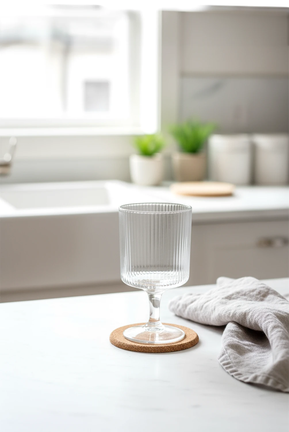 Pera Çizgili Kadeh Bardak 250Ml