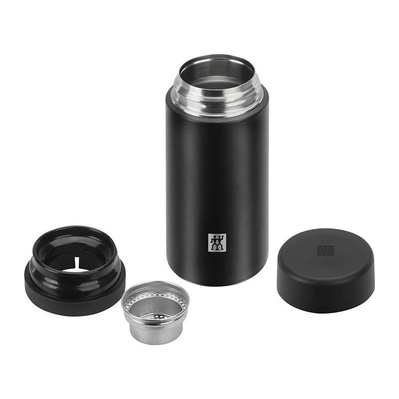 Zwilling 395005120 Süzgeçli Termos, 420 Ml Siyah