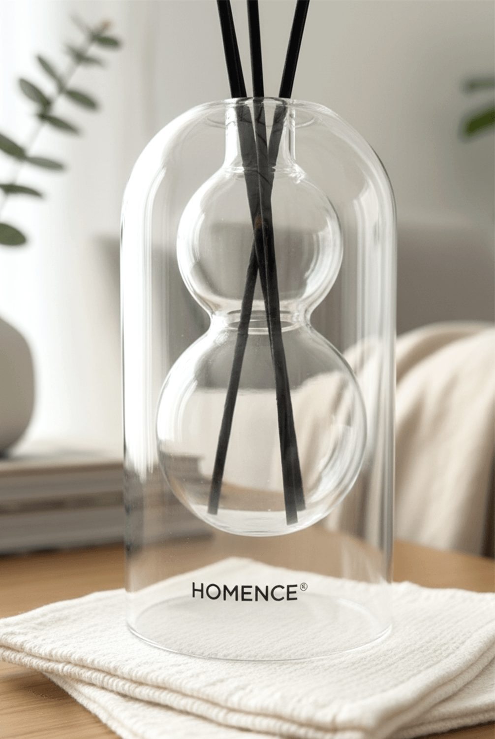 Homence Dekoratif Çubuklu Oda Kokusu Cam Şişesi