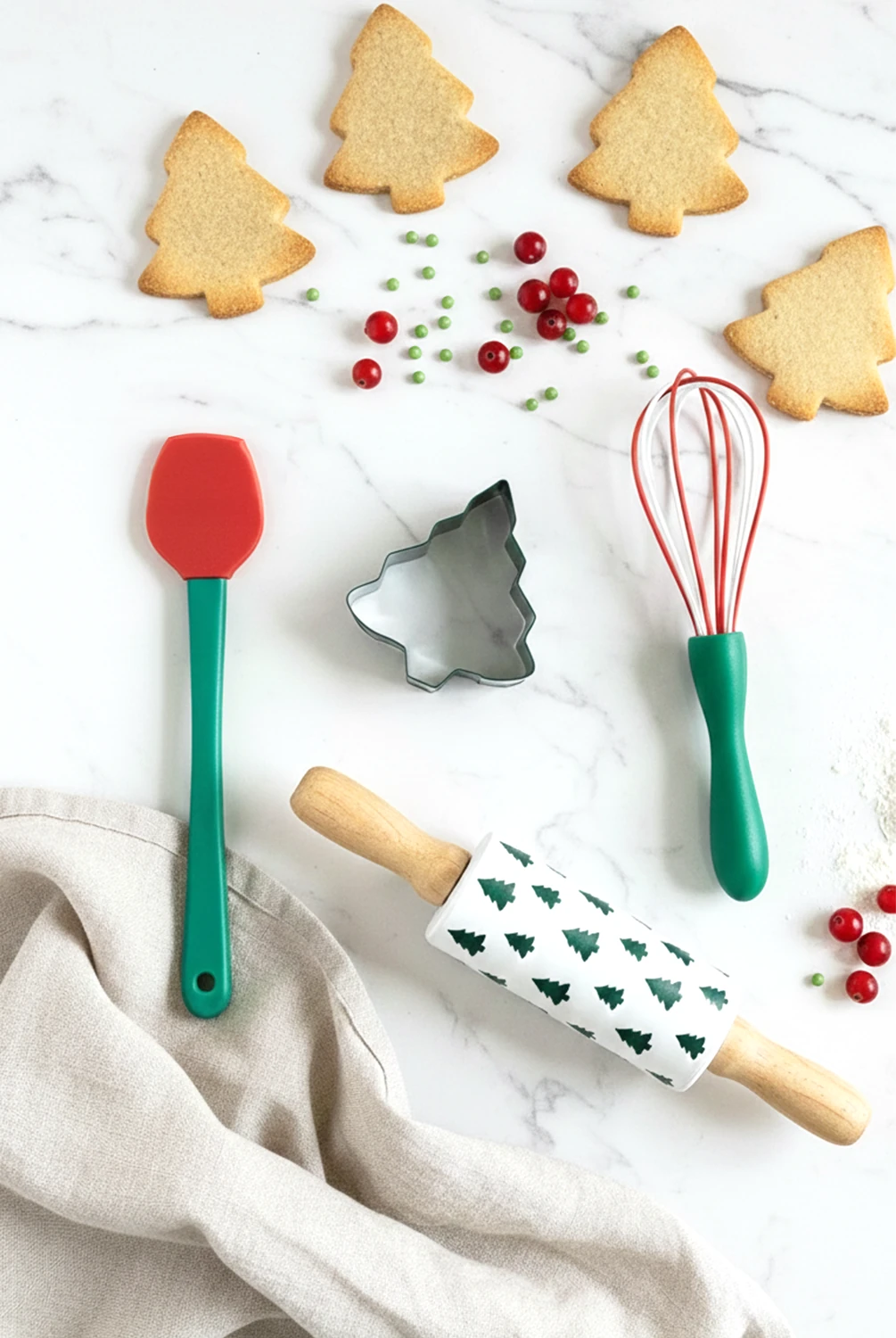 Xmas Yeni Yıl Mini Silikon Mutfak Seti