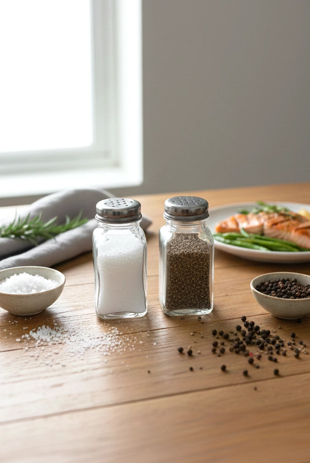 Voli Metal Kapak Cam Tuzluk Biberlik