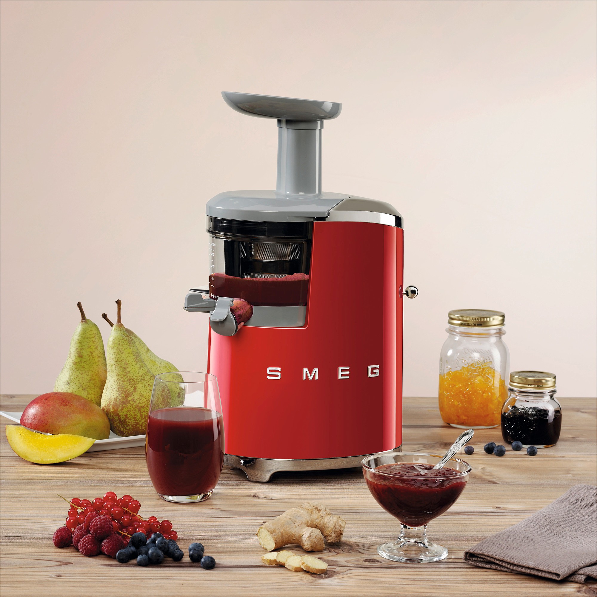 SMEG Slow Juicer Sjf01Rdeu Retro Serisi Kırmızı