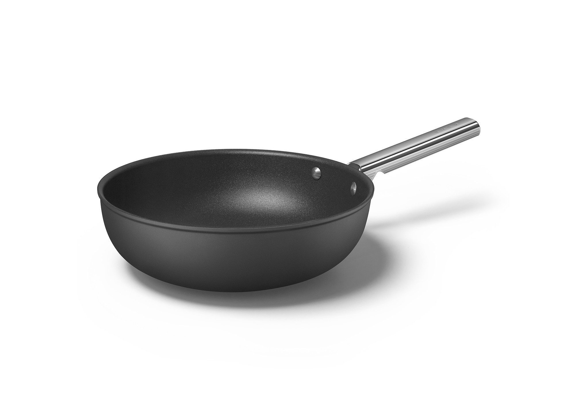SMEG Cookware Serisi Wok Tava 30Cm Ckfw3001Blm Siyah