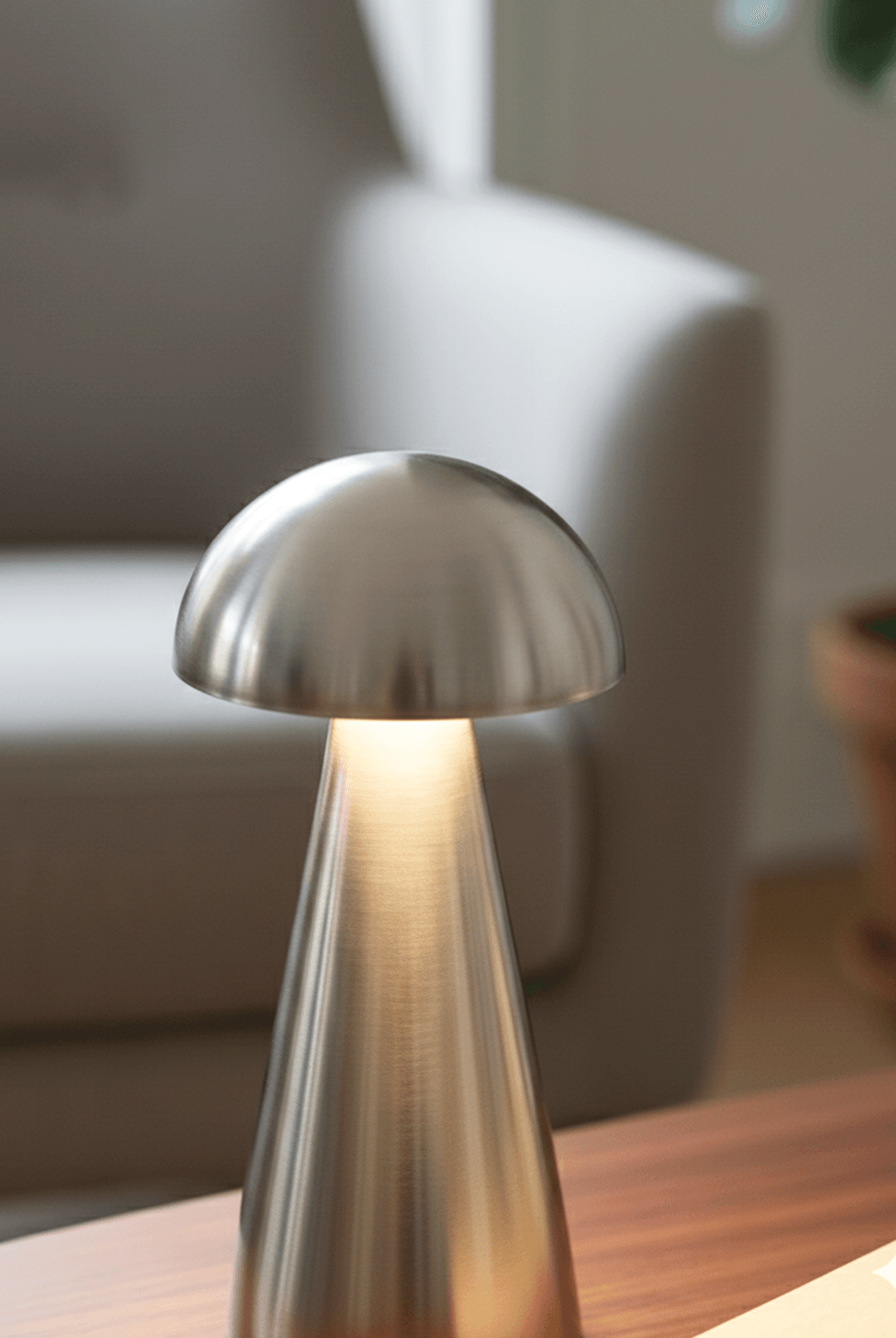 Sun Led Masaüstü Lamba Gümüş