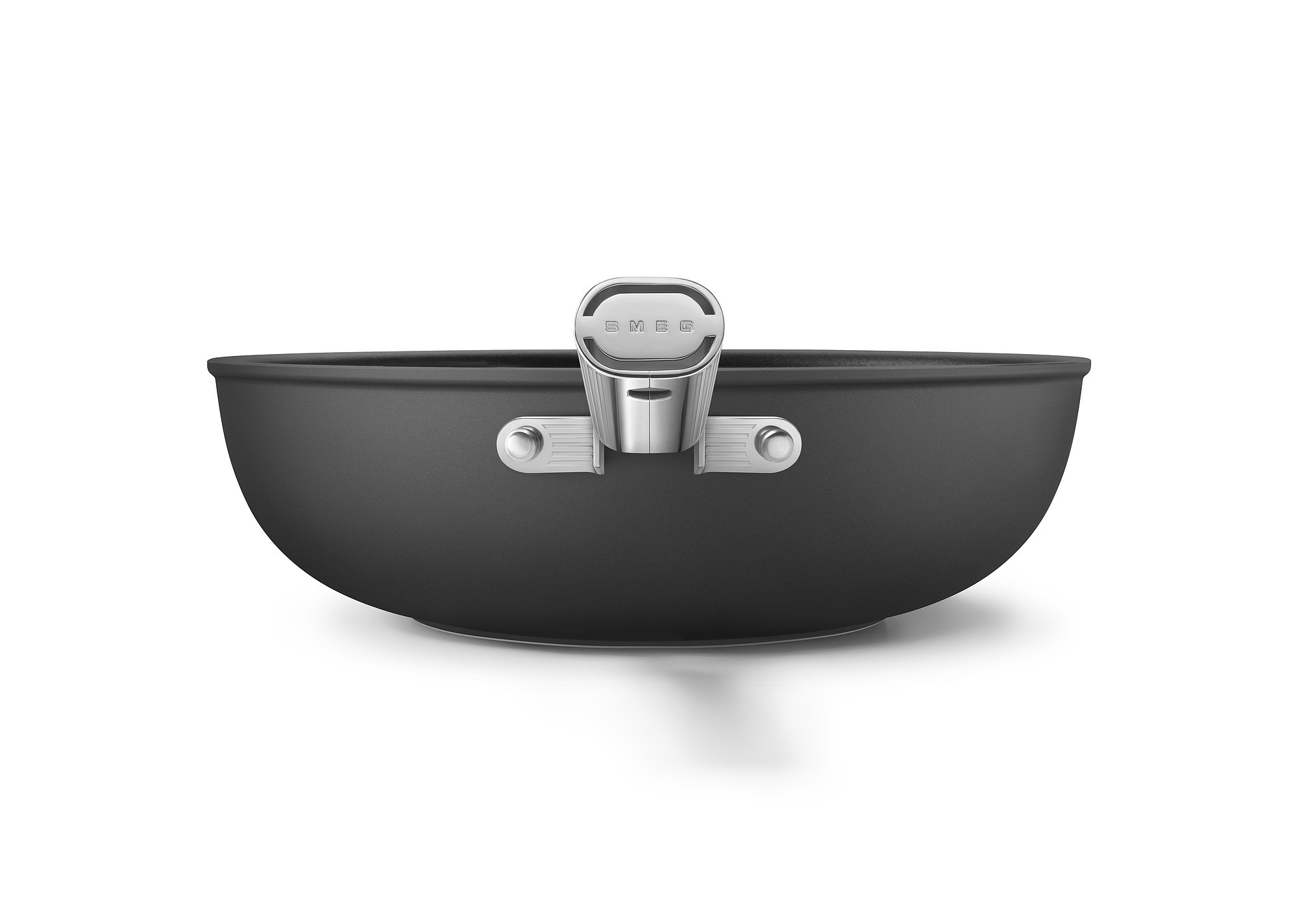 SMEG Cookware Serisi Wok Tava 30Cm Ckfw3001Blm Siyah