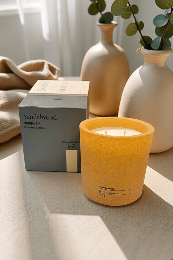 Serenity Sandalwood Kokulu Mum 320 gr Somon