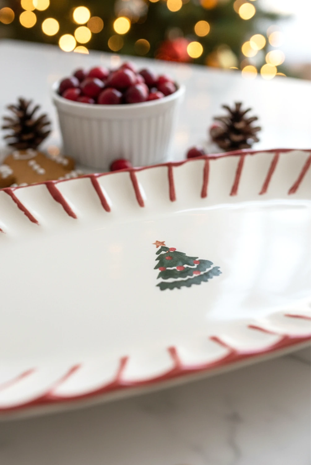 Christmas Garden Kayık Sunum Tabağı 29cm