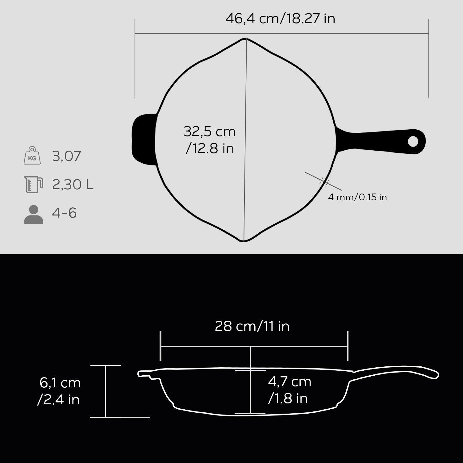 Lava Yuvarlak Kızartma Tavası Ç28 Metal Saplı