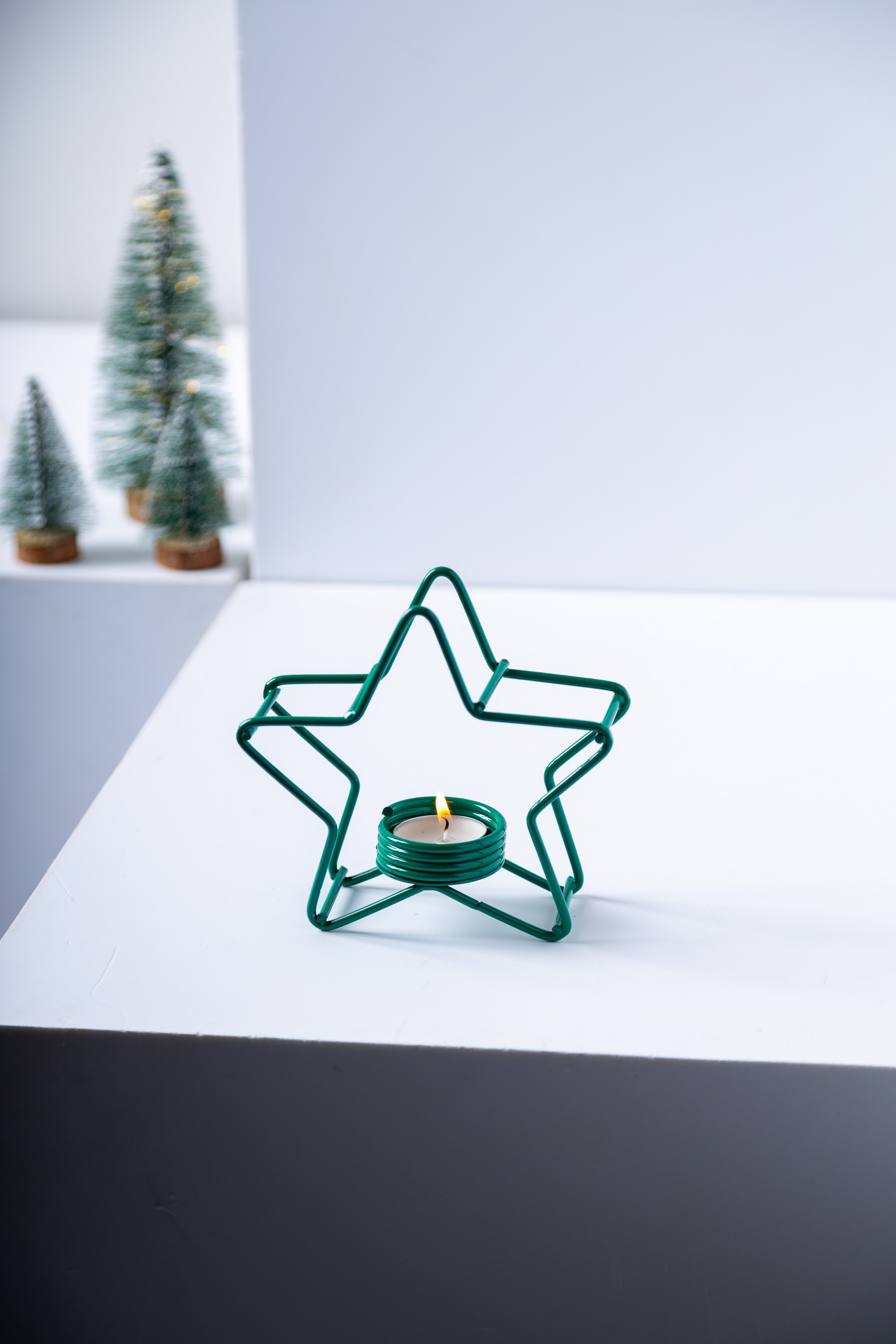 Relly Yıldız Tealight Mumluk Yeşil